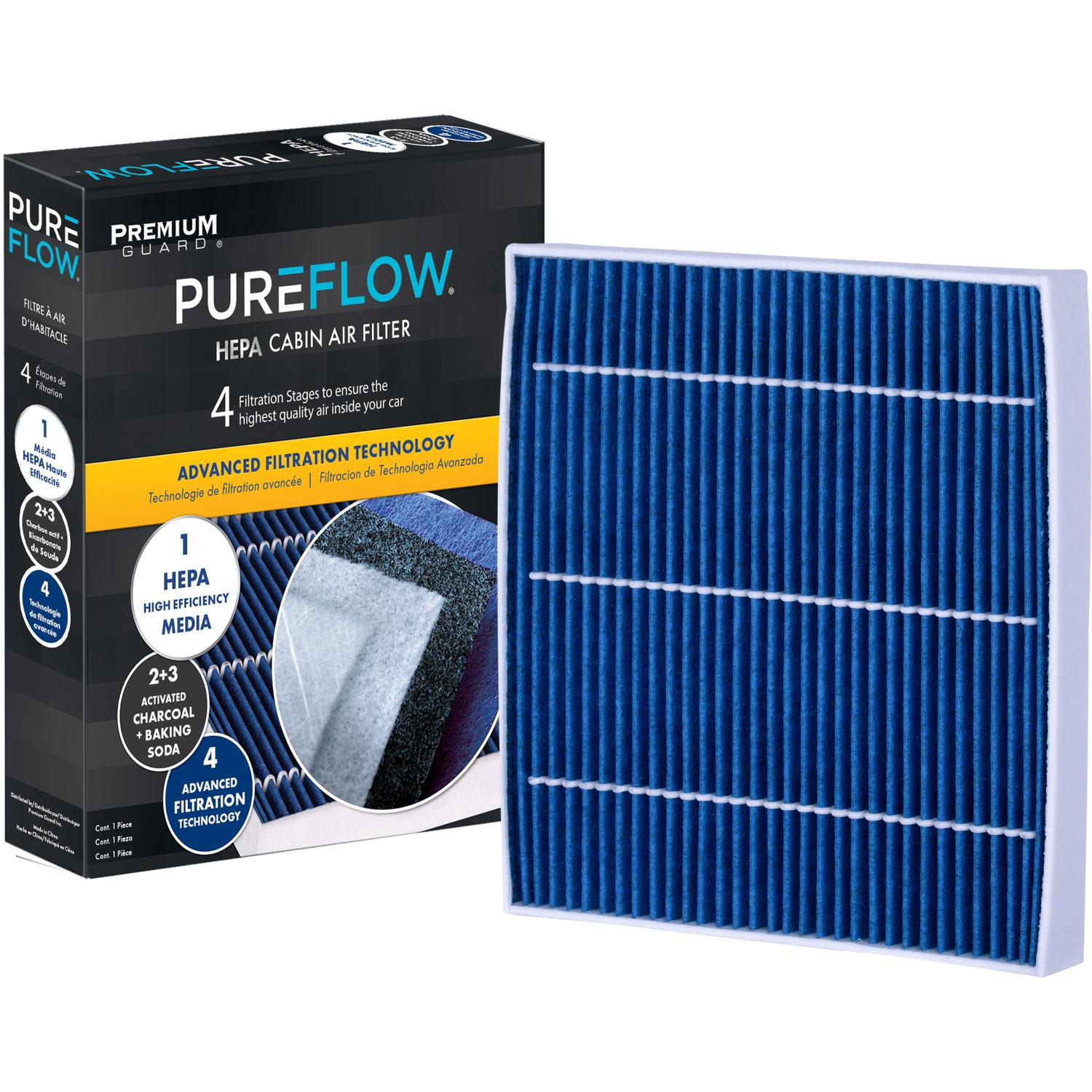 PUREFLOW® 2026 Chevrolet Silverado 6500 HD Cabin Air Filter with HEPA and Antibacterial Technology, PC9958HX