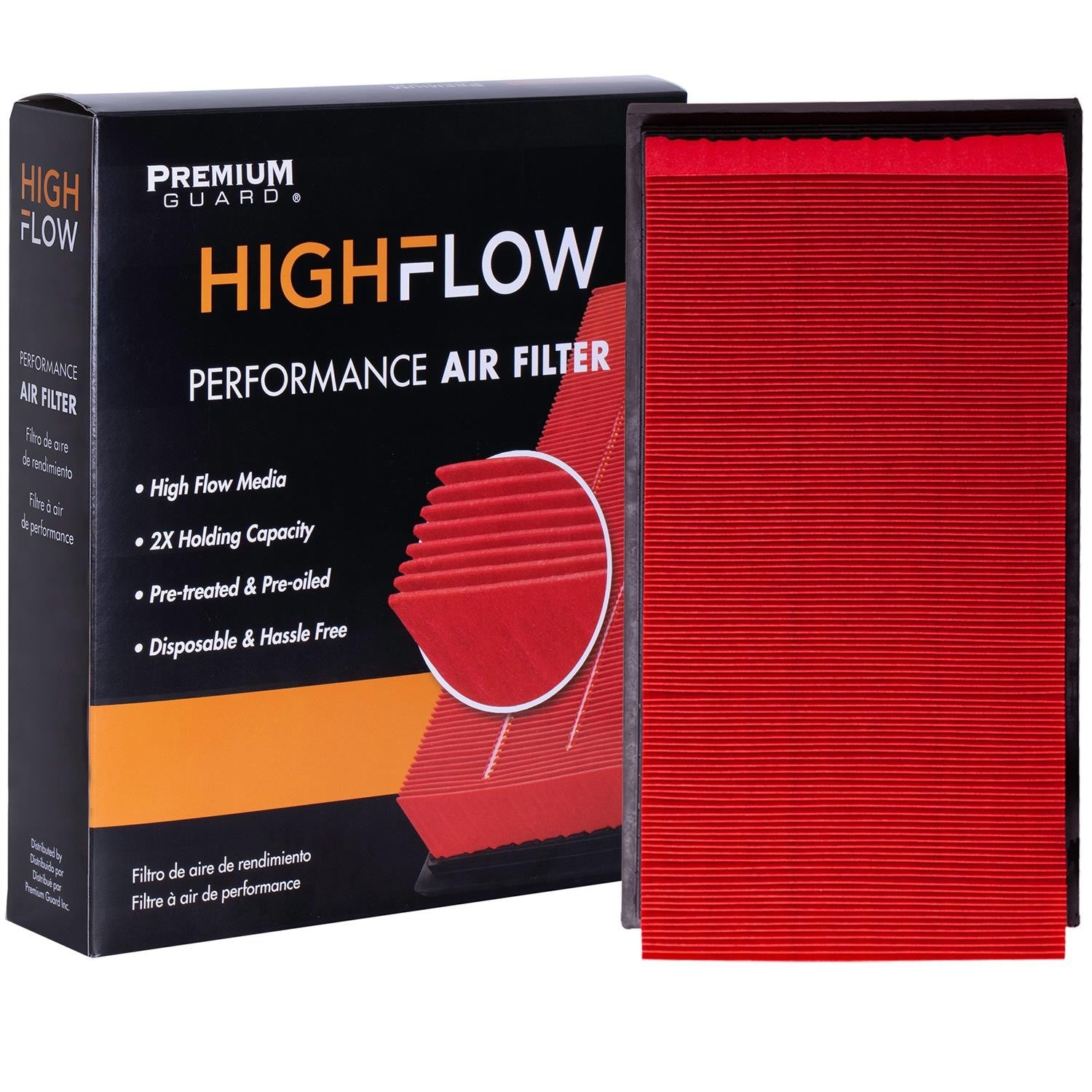 HIGHFLOW PA4372X, High Performance, Pre-Oiled Disposable Engine Air Filter | Fits 1998 Dodge Ram 2500
