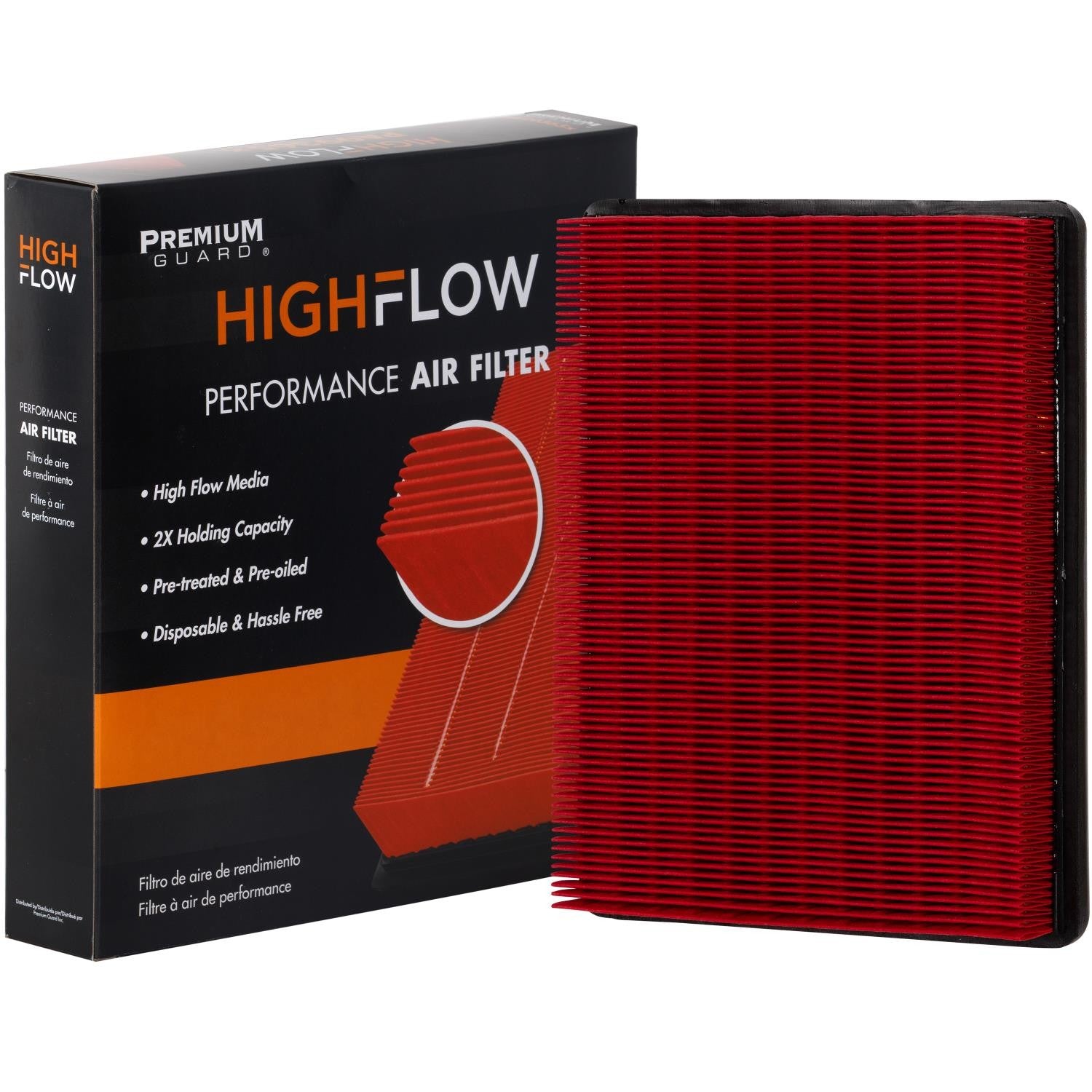 HIGHFLOW PA4479X, High Performance, Pre-Oiled Disposable Engine Air Filter | Fits 2000 Pontiac Bonneville