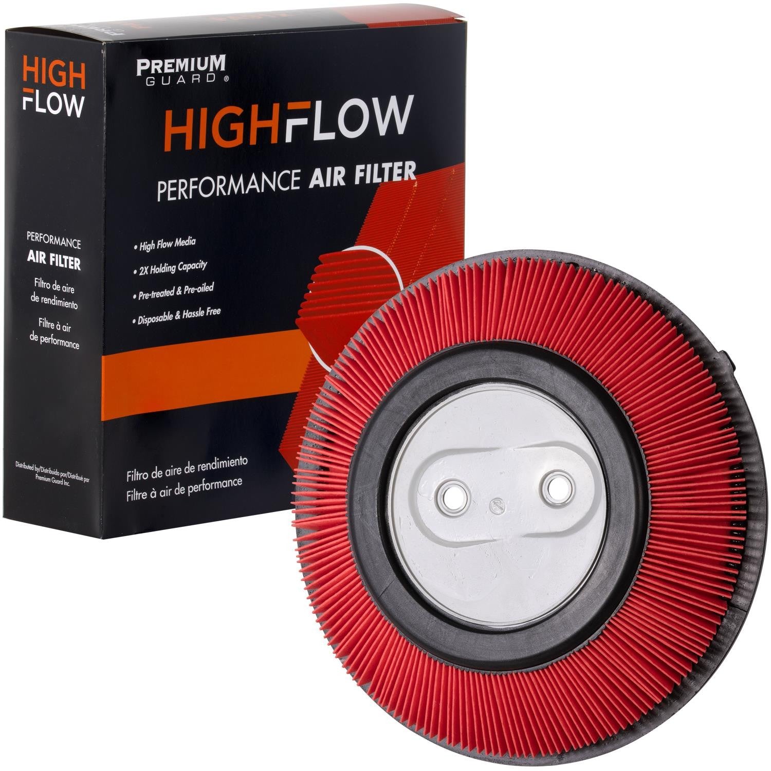 HIGHFLOW PA4669X, High Performance, Pre-Oiled Disposable Engine Air Filter | Fits 2001 Nissan Frontier