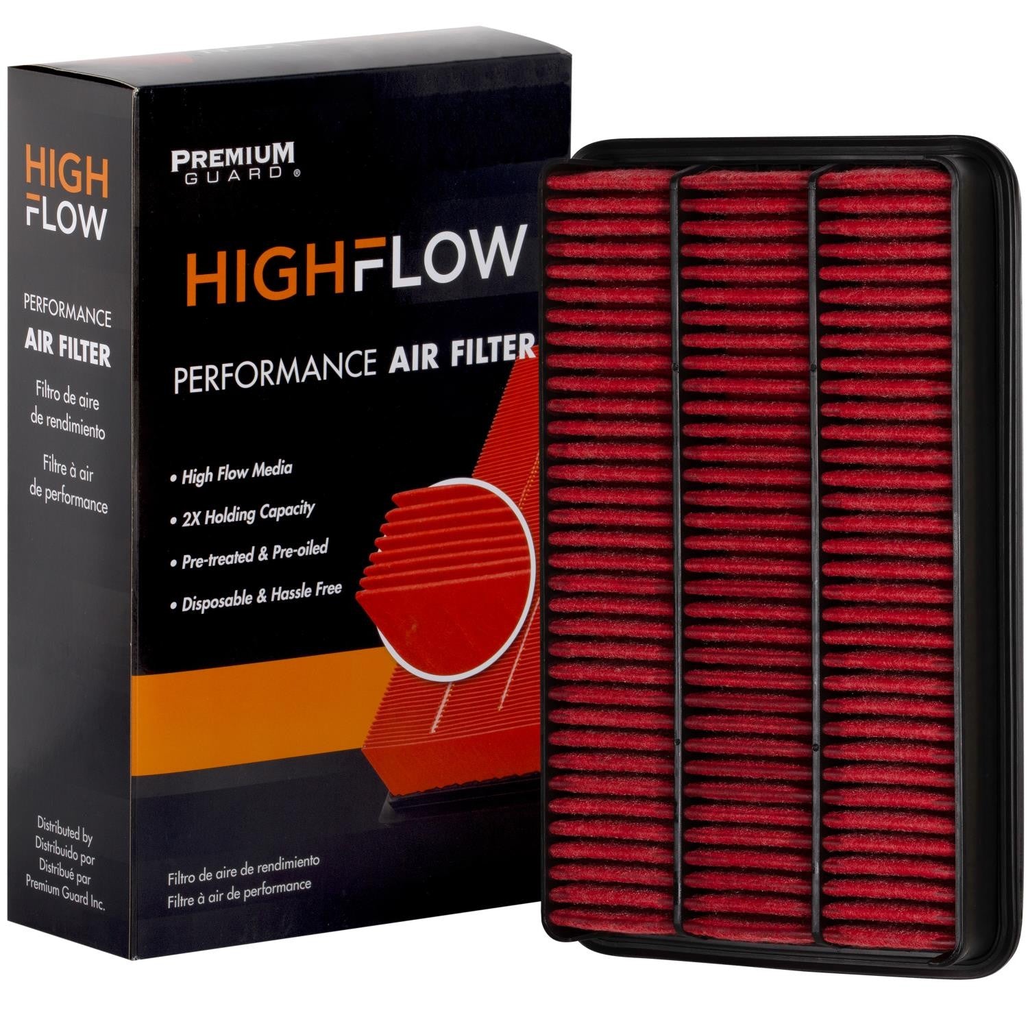 HIGHFLOW PA4690X, High Performance, Pre-Oiled Disposable Engine Air Filter | Fits 2008 Lotus Exige