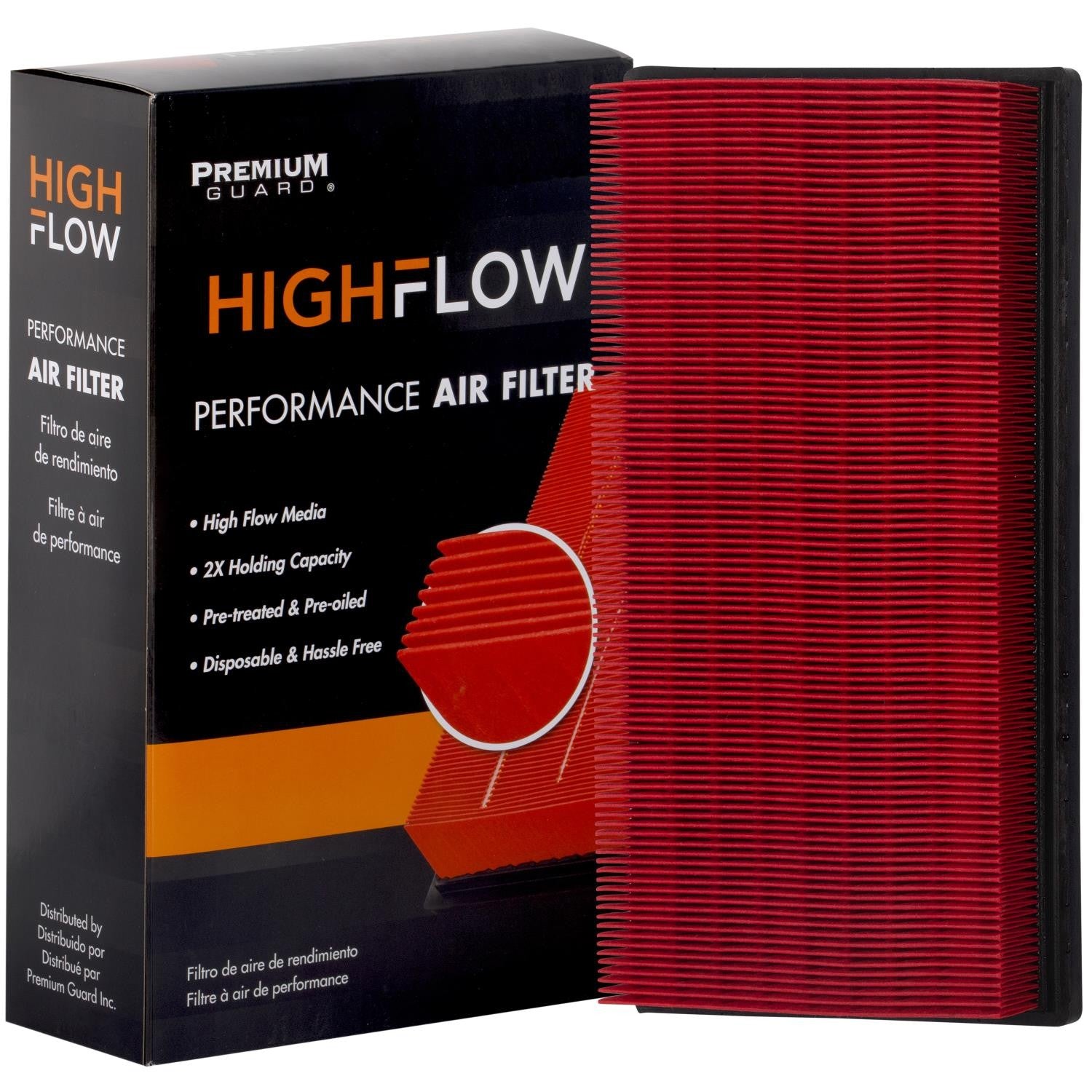 HIGHFLOW PA4731X, High Performance, Pre-Oiled Disposable Engine Air Filter | Fits 1998 Oldsmobile Bravada
