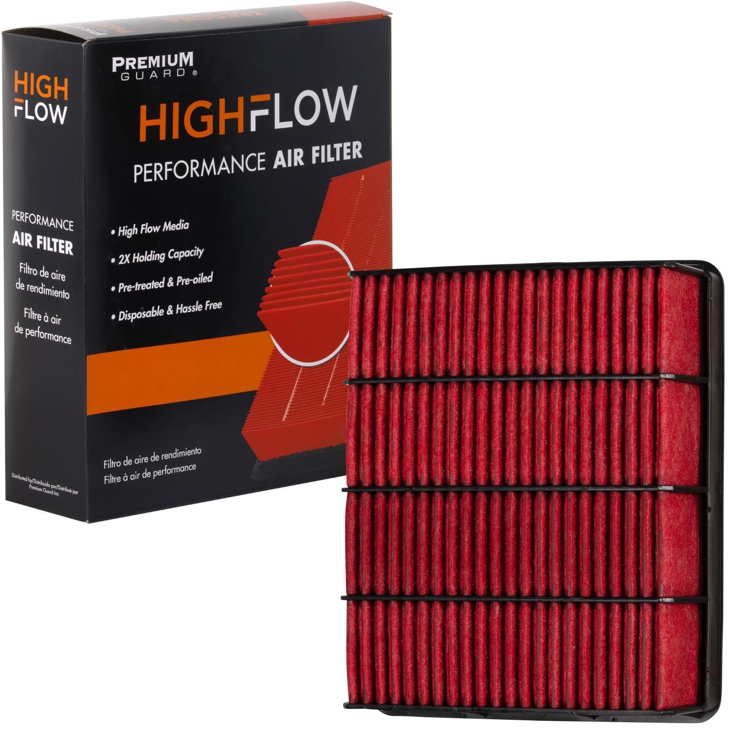 HIGHFLOW PA4886X, High Performance, Pre-Oiled Disposable Engine Air Filter | Fits 1998 Lexus SC400