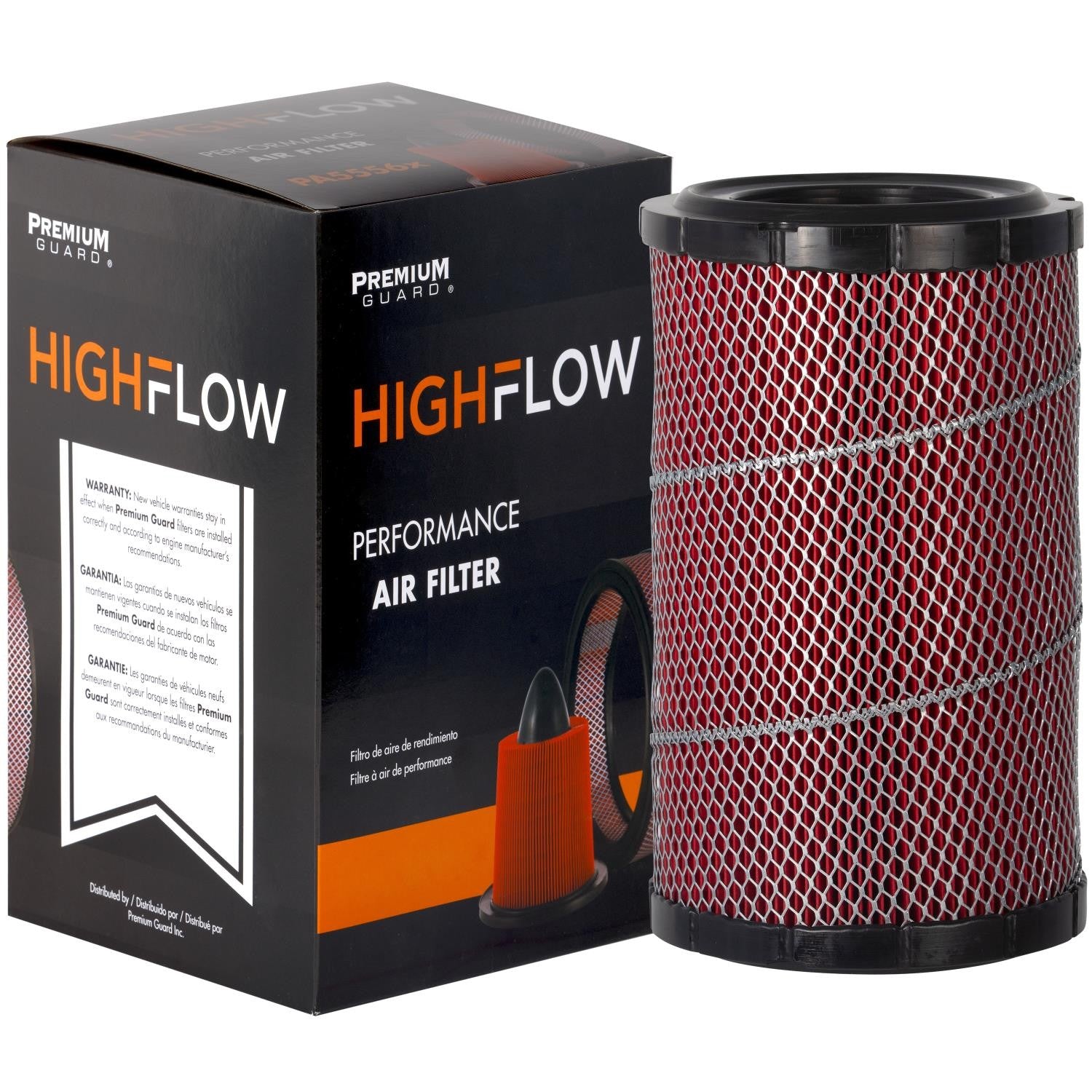 HIGHFLOW PA5090X, High Performance, Pre-Oiled Disposable Engine Air Filter | Fits 1998 Chevrolet C3500