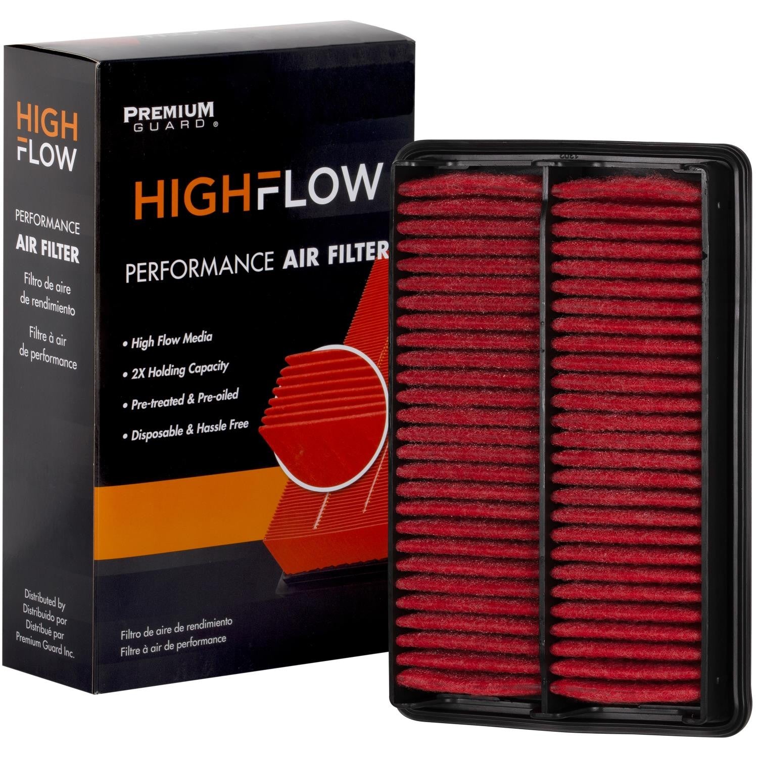 HIGHFLOW PA5248X, High Performance, Pre-Oiled Disposable Engine Air Filter