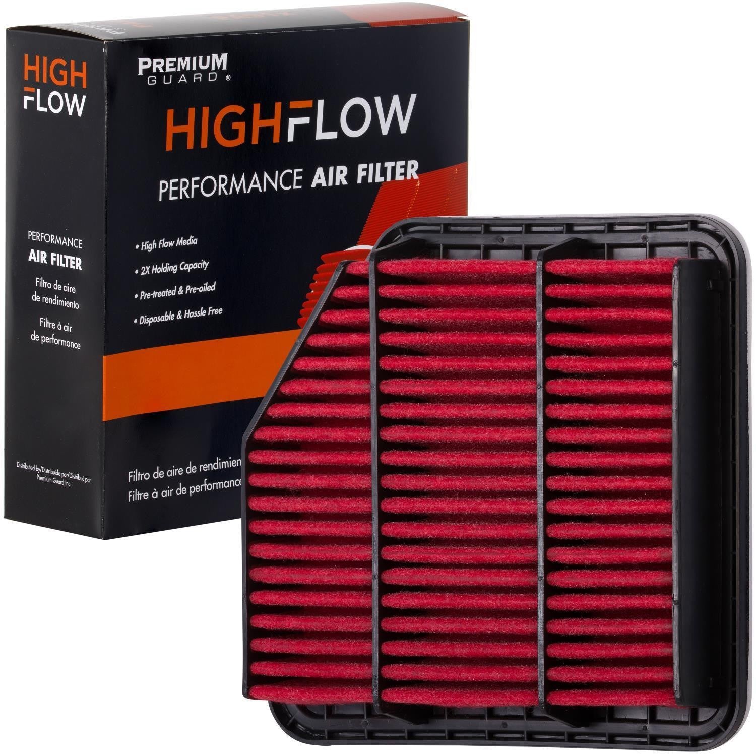 HIGHFLOW PA5798X, High Performance, Pre-Oiled Disposable Engine Air Filter | Fits 2007 Lexus GS350