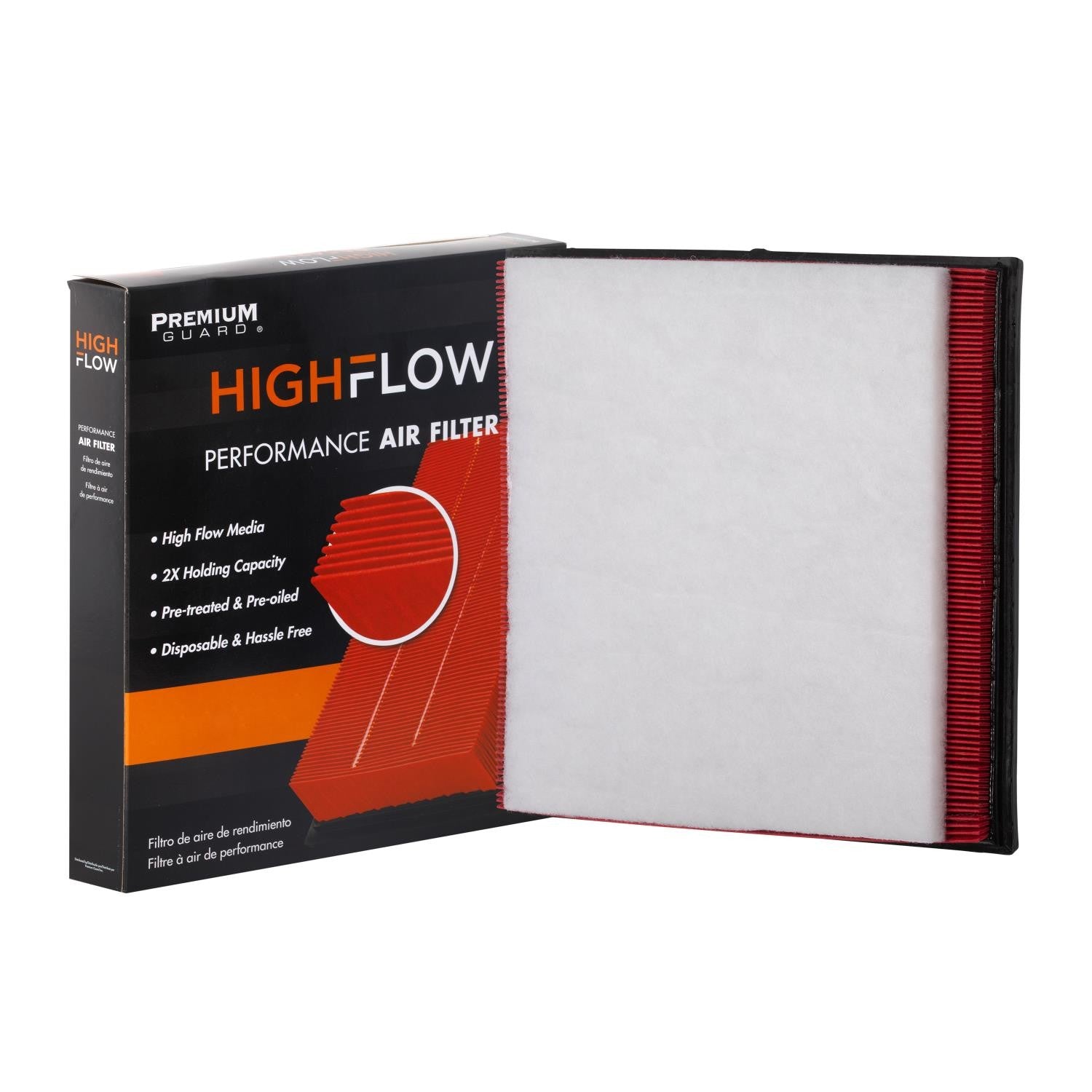 HIGHFLOW PA6145X, High Performance, Pre-Oiled Disposable Engine Air Filter