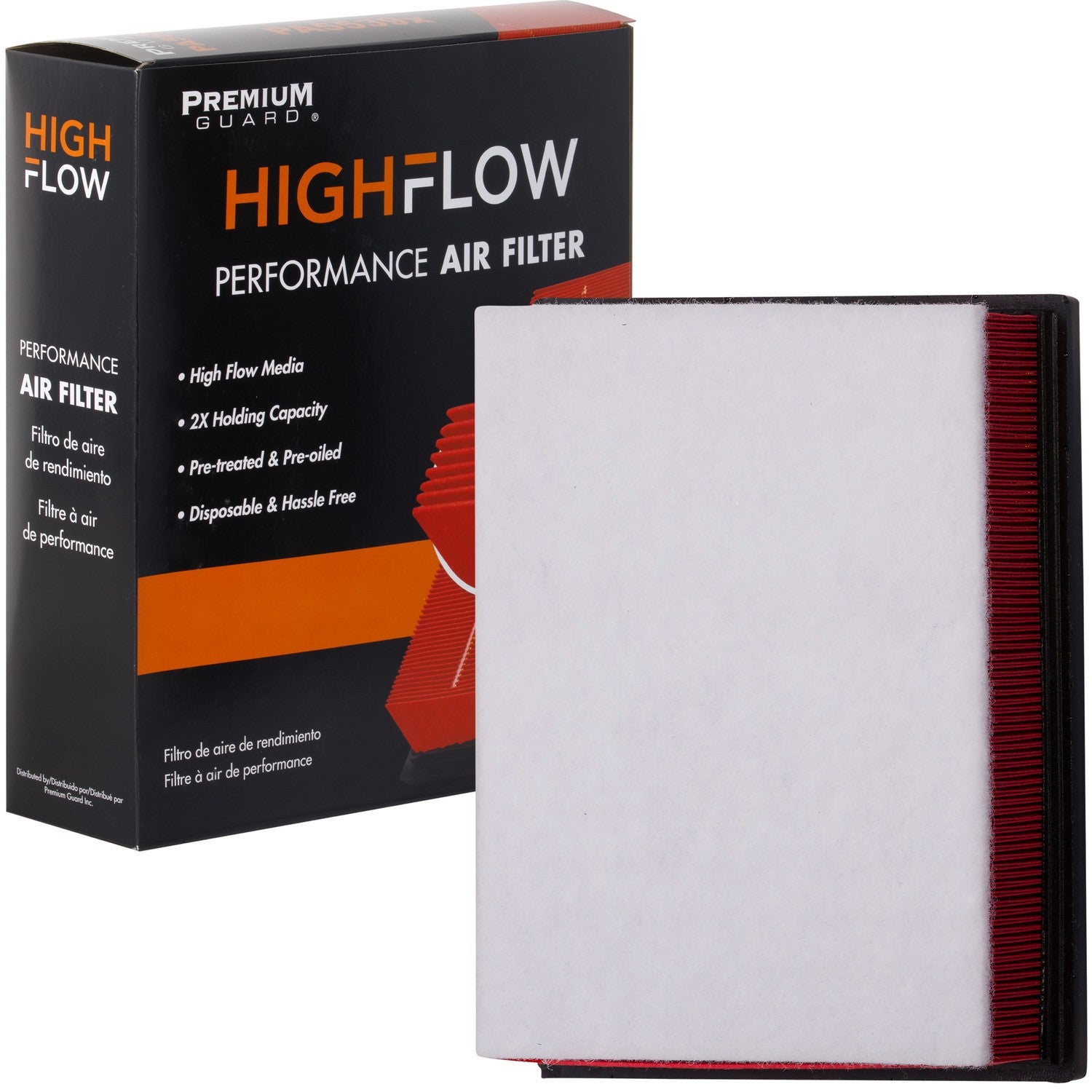 HIGHFLOW PA6272X, High Performance, Pre-Oiled Disposable Engine Air Filter | Fits 2020 Ford Fusion