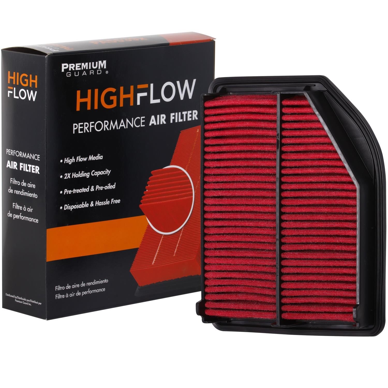 HIGHFLOW PA6274X, High Performance, Pre-Oiled Disposable Engine Air Filter | Fits 2012 Honda CR-V