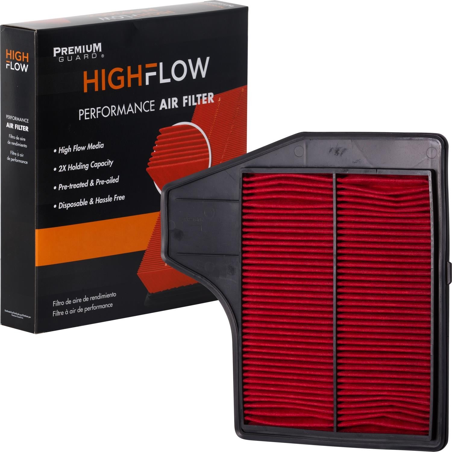 HIGHFLOW PA6297X, High Performance, Pre-Oiled Disposable Engine Air Filter | Fits 2013 Nissan Altima