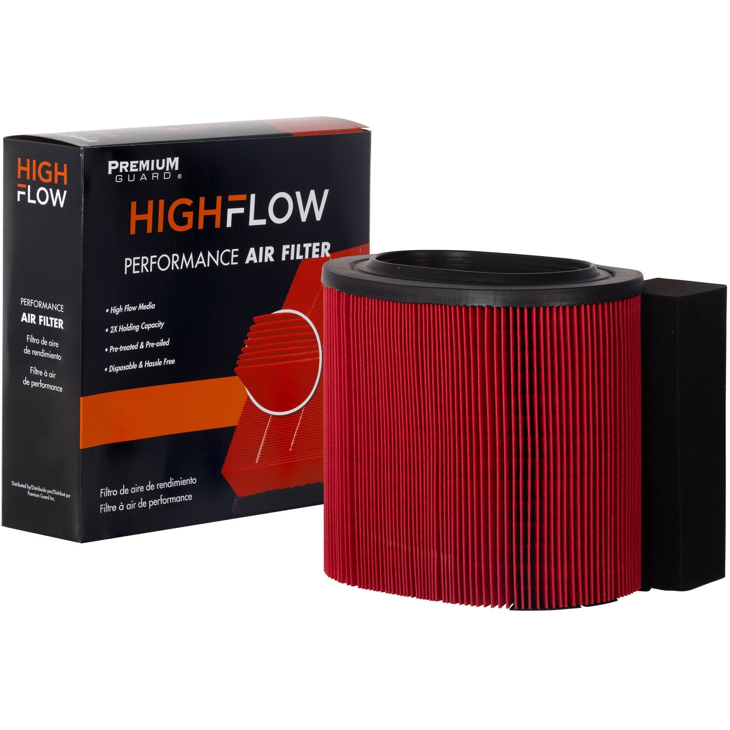 HIGHFLOW PA8219X, High Performance, Pre-Oiled Disposable Engine Air Filter