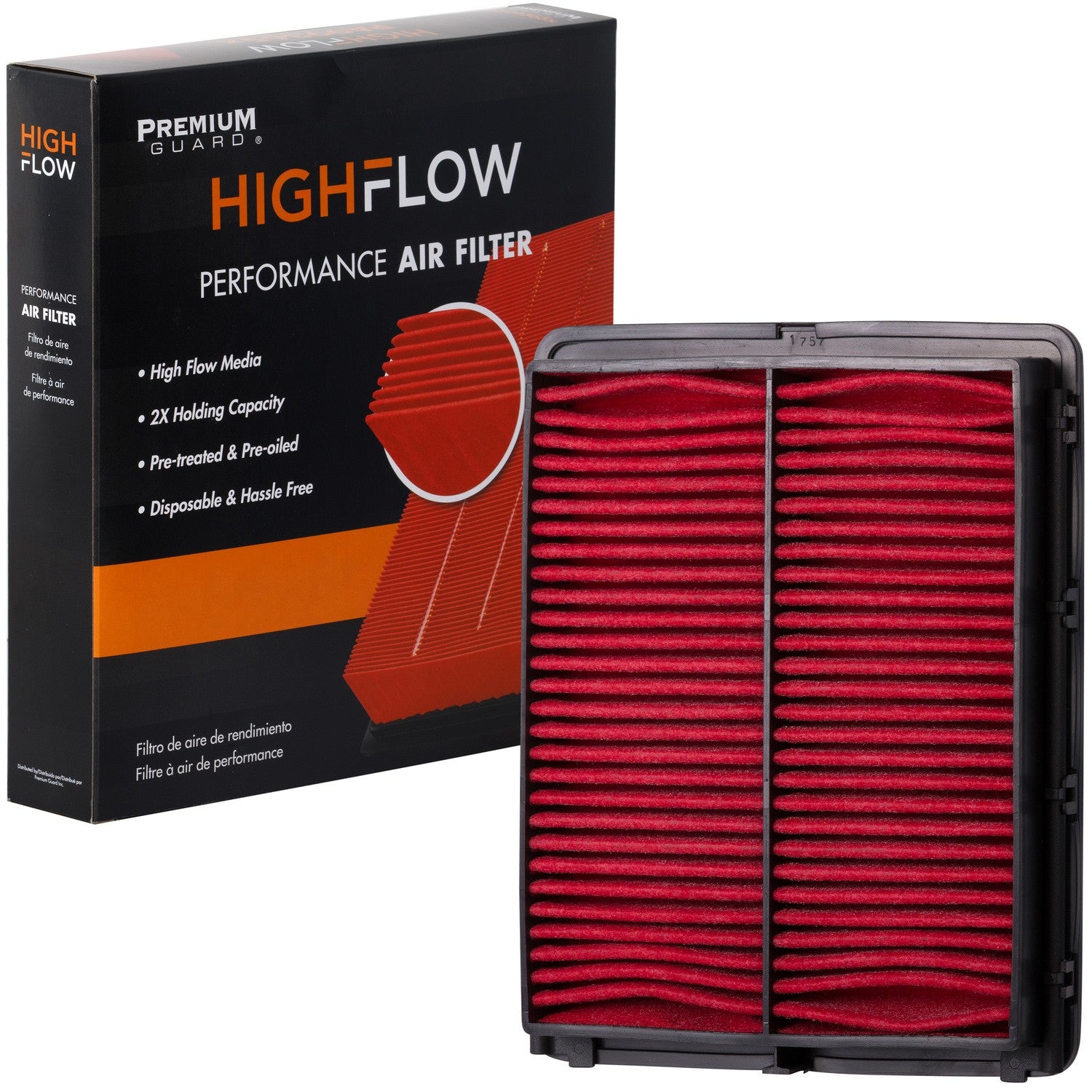 HIGHFLOW PA99096X, High Performance, Pre-Oiled Disposable Engine Air Filter | Fits 2015 Hyundai Sonata