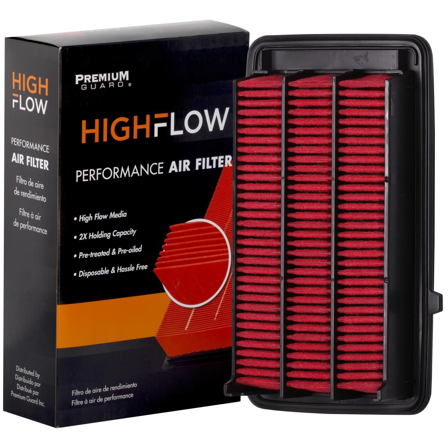 HIGHFLOW PA99116X, High Performance, Pre-Oiled Disposable Engine Air Filter