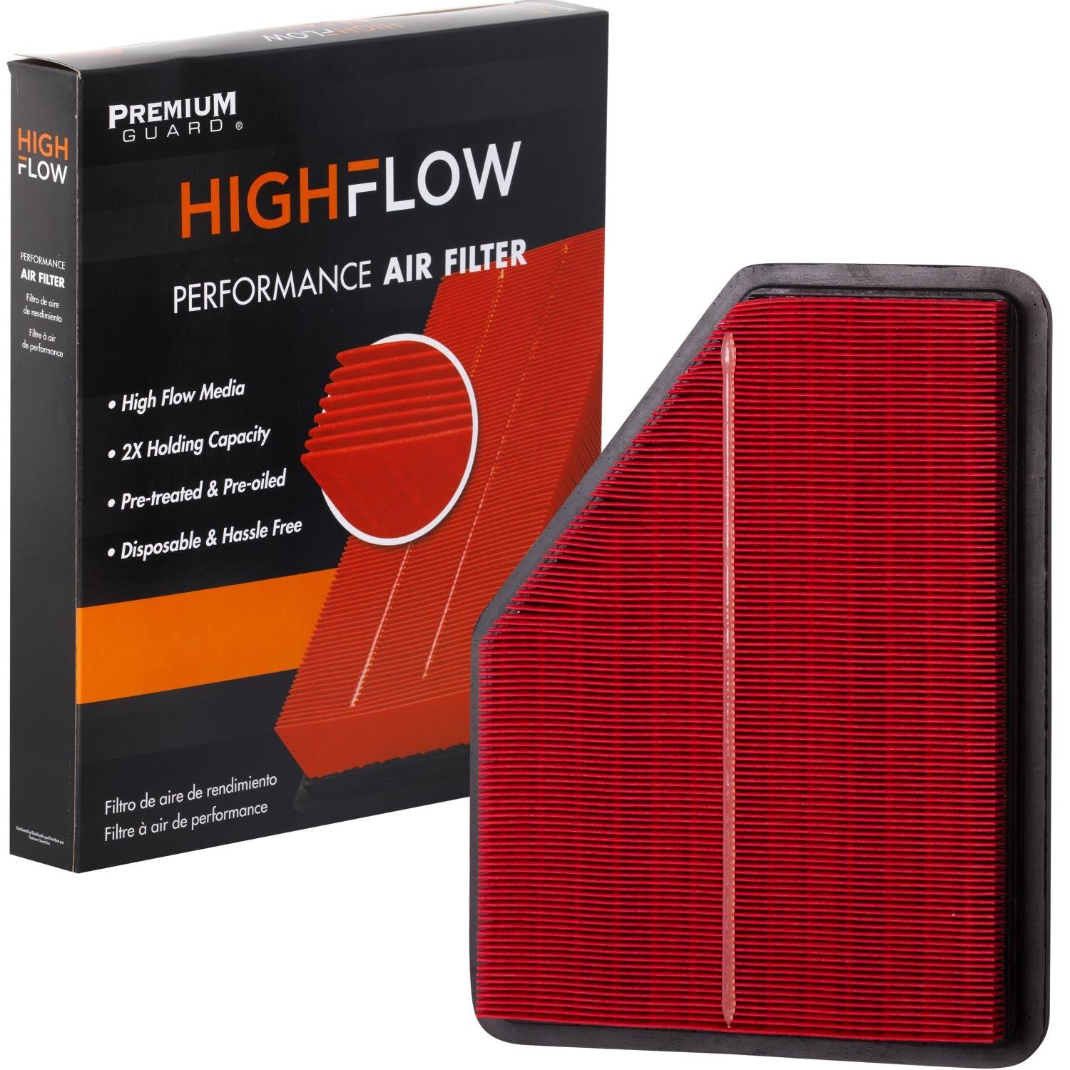 HIGHFLOW PA99180X, High Performance, Pre-Oiled Disposable Engine Air Filter