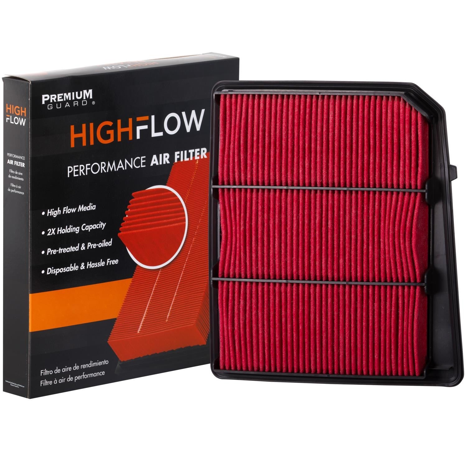 HIGHFLOW PA99212X, High Performance, Pre-Oiled Disposable Engine Air Filter