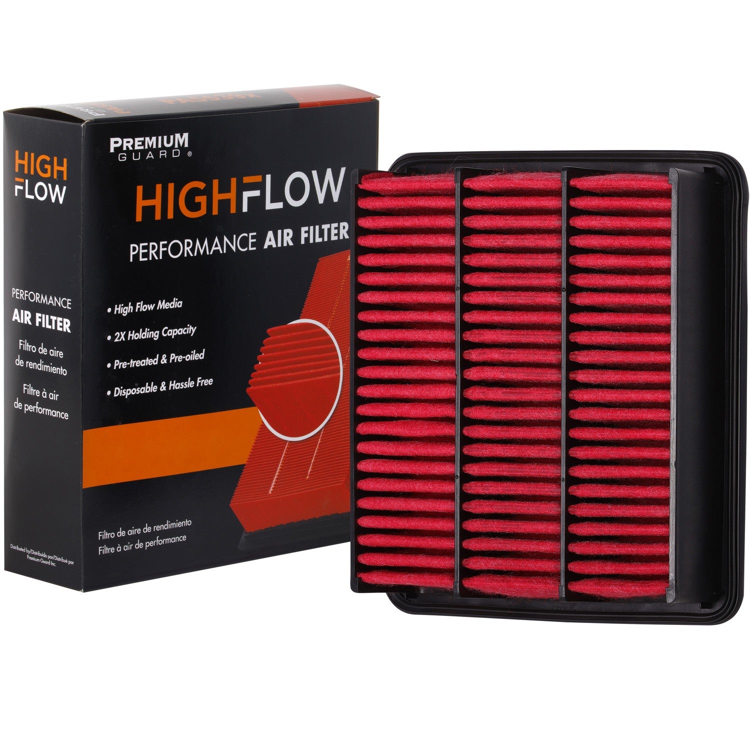 HIGHFLOW PA99223X, High Performance, Pre-Oiled Disposable Engine Air Filter | Fits 2025 Mazda CX-5