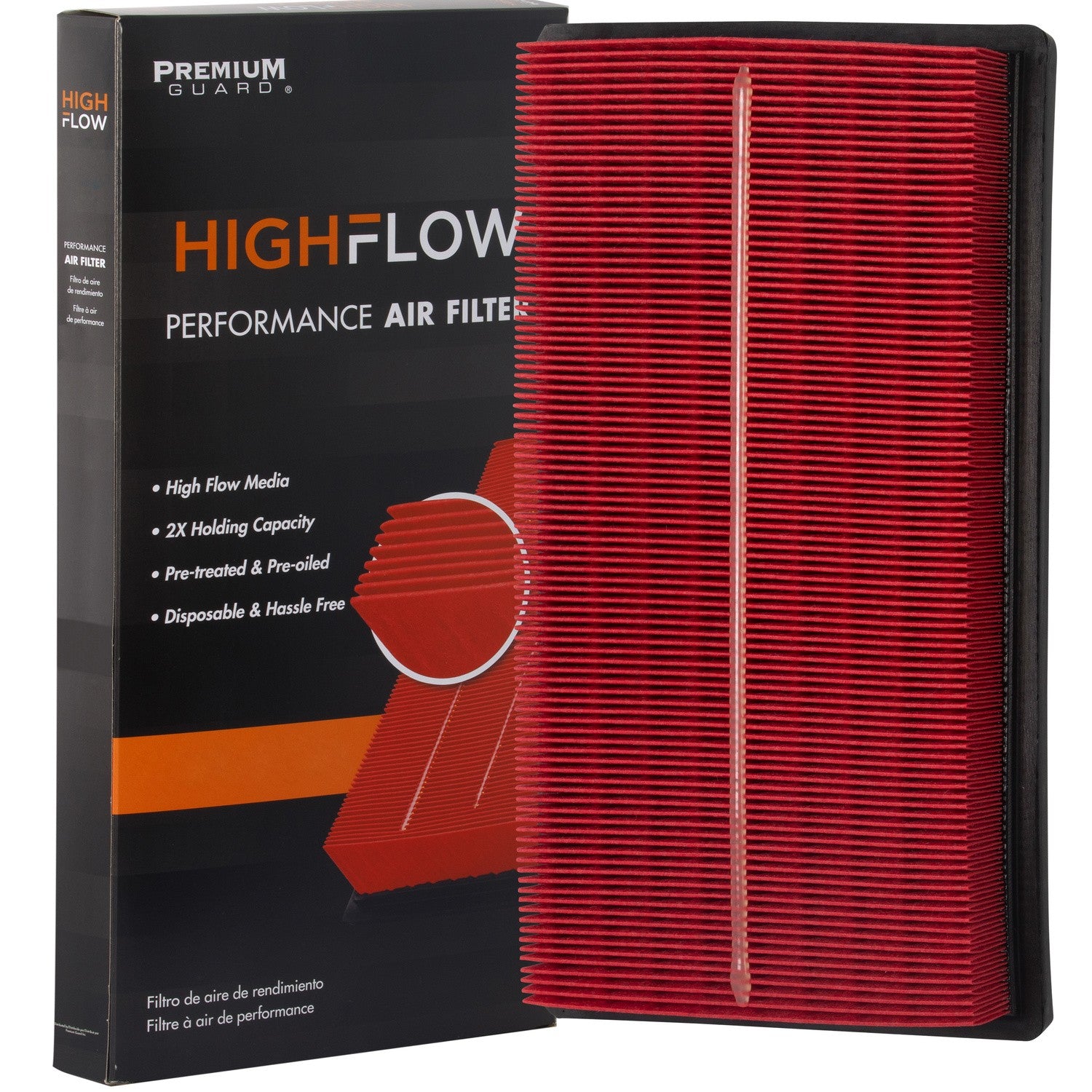 HIGHFLOW PA99265X, High Performance, Pre-Oiled Disposable Engine Air Filter | Fits 2022 Toyota Highlander
