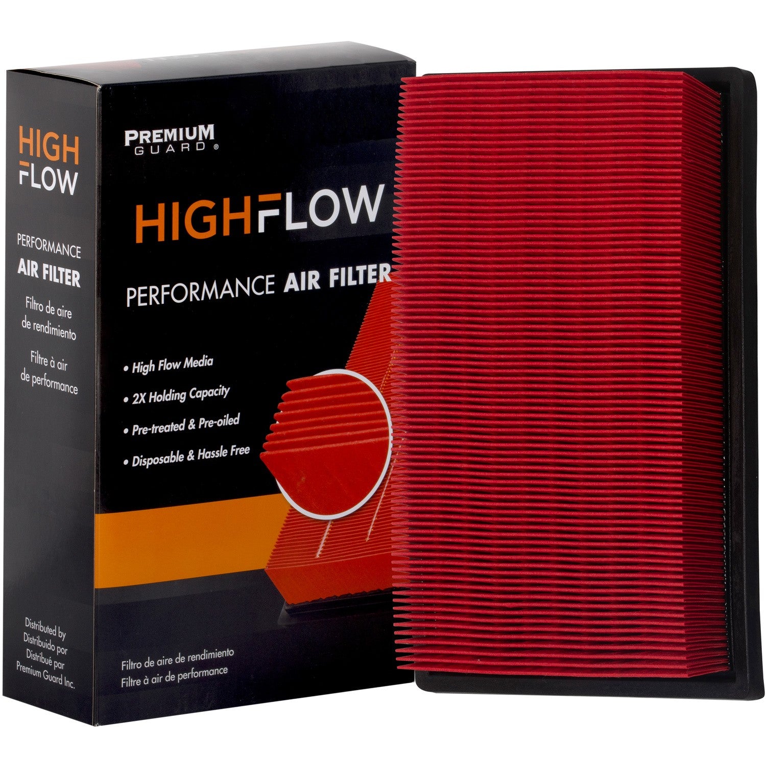 HIGHFLOW PA99311X, High Performance, Pre-Oiled Disposable Engine Air Filter | Fits 2018 Mercedes-Benz C300