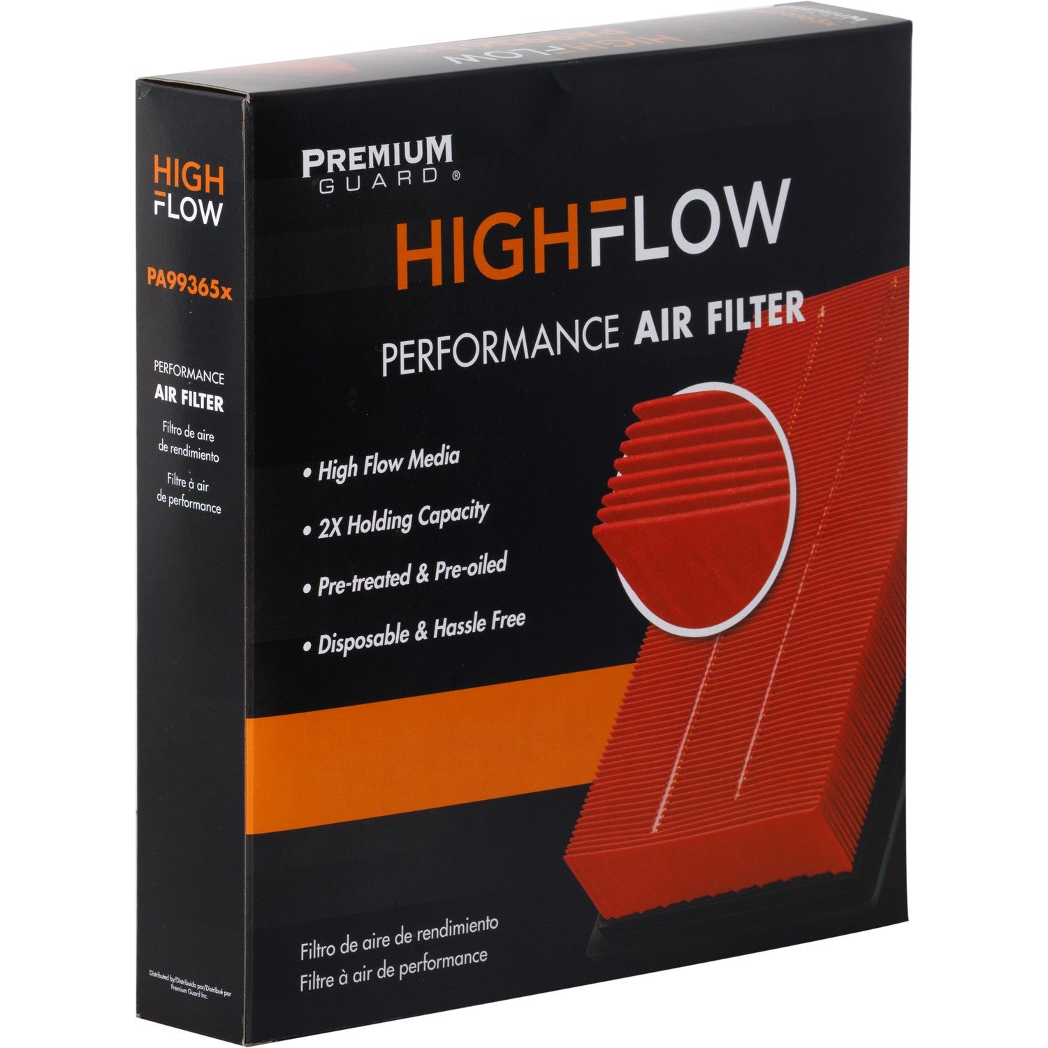 HIGHFLOW PA99365X, High Performance, Pre-Oiled Disposable Engine Air Filter | Fits 2021 Subaru Forester