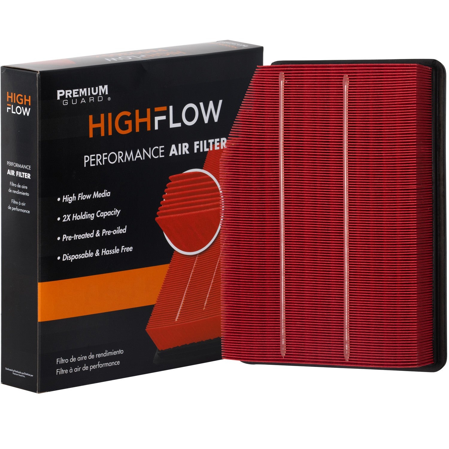 HIGHFLOW PA99417X, High Performance, Pre-Oiled Disposable Engine Air Filter | Fits 2023 Cadillac Escalade ESV