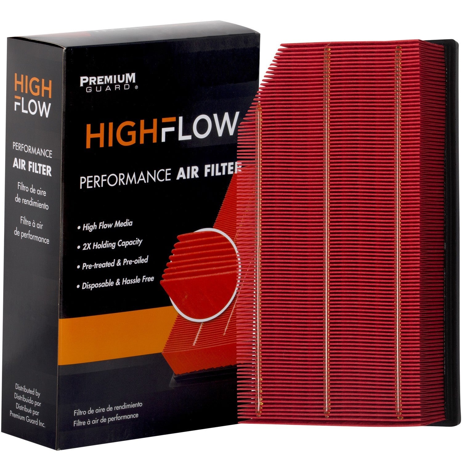 HIGHFLOW PA99455X, High Performance, Pre-Oiled Disposable Engine Air Filter | Fits 2027 Jeep Gladiator