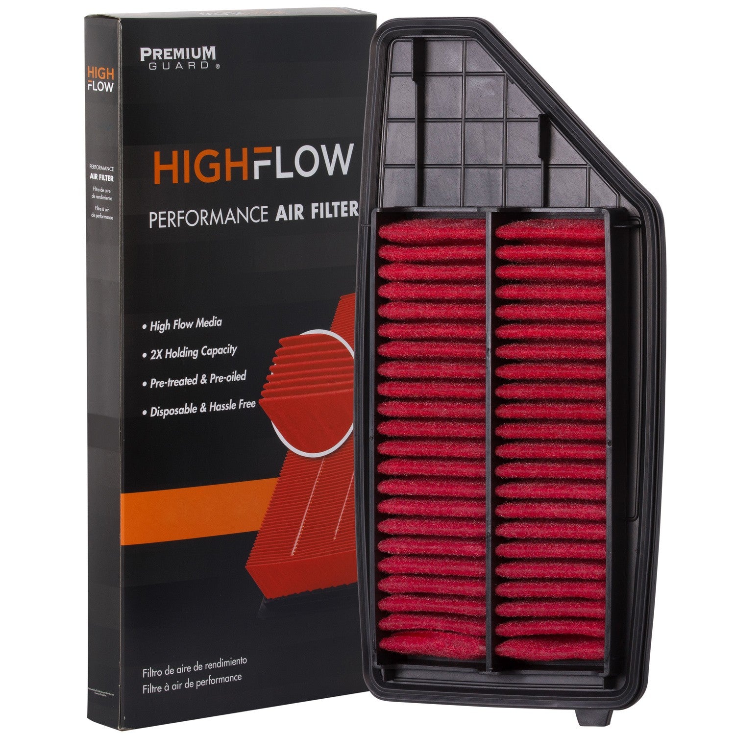 HIGHFLOW PA99482X, High Performance, Pre-Oiled Disposable Engine Air Filter