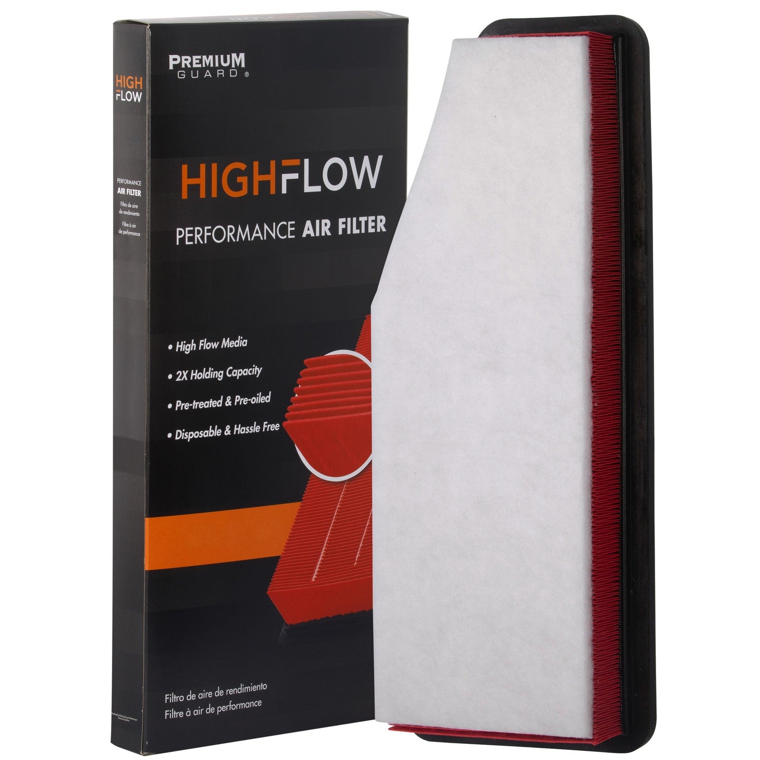 HIGHFLOW PA99487X, High Performance, Pre-Oiled Disposable Engine Air Filter | Fits 2021 Jeep Cherokee