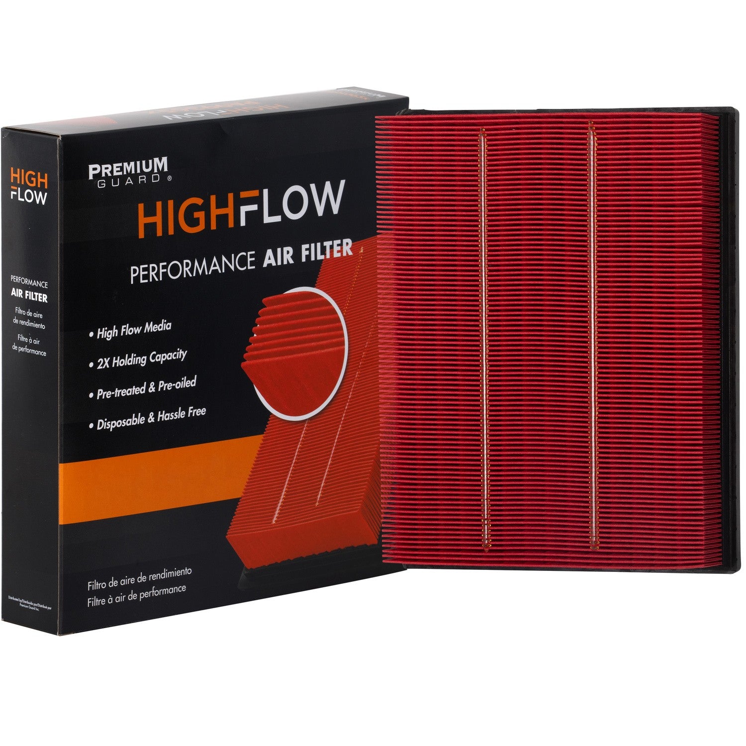 HIGHFLOW PA99491X, High Performance, Pre-Oiled Disposable Engine Air Filter | Fits 2022 Ford Ranger
