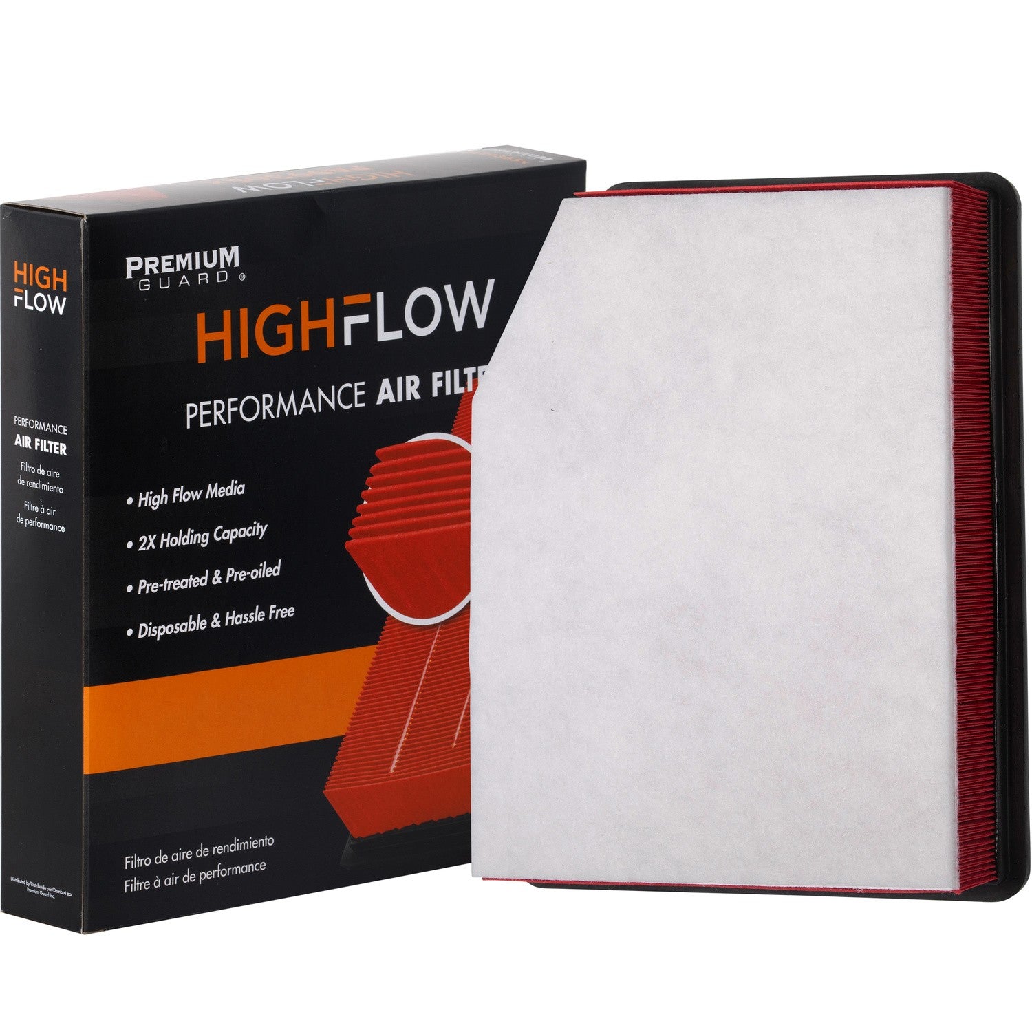 HIGHFLOW PA99506X, High Performance, Pre-Oiled Disposable Engine Air Filter | Fits 2023 GMC Sierra