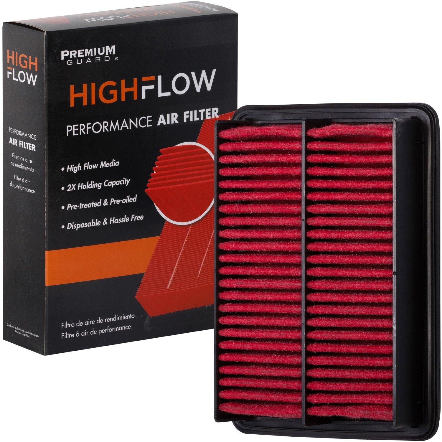 HIGHFLOW PA99516X, High Performance, Pre-Oiled Disposable Engine Air Filter | Fits 2024 Mazda 3 Sport