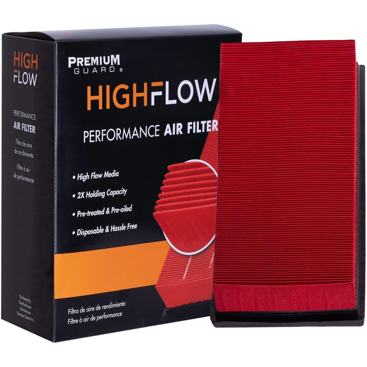 HIGHFLOW PA4838X, High Performance, Pre-Oiled Disposable Engine Air Filter | Fits 2009 Mercedes-Benz GL550