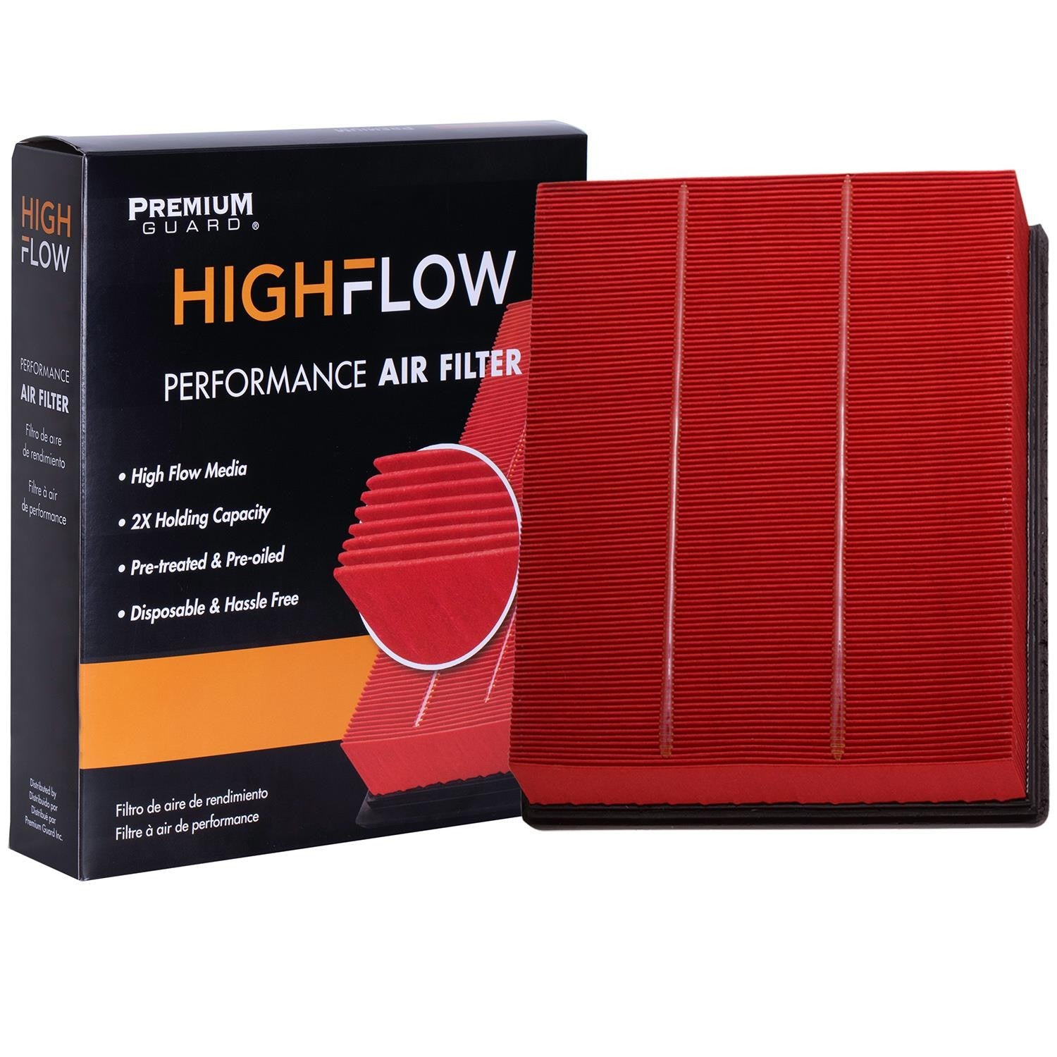 HIGHFLOW PA5315X, High Performance, Pre-Oiled Disposable Engine Air Filter | Fits 2008 Chevrolet Silverado 2500 HD