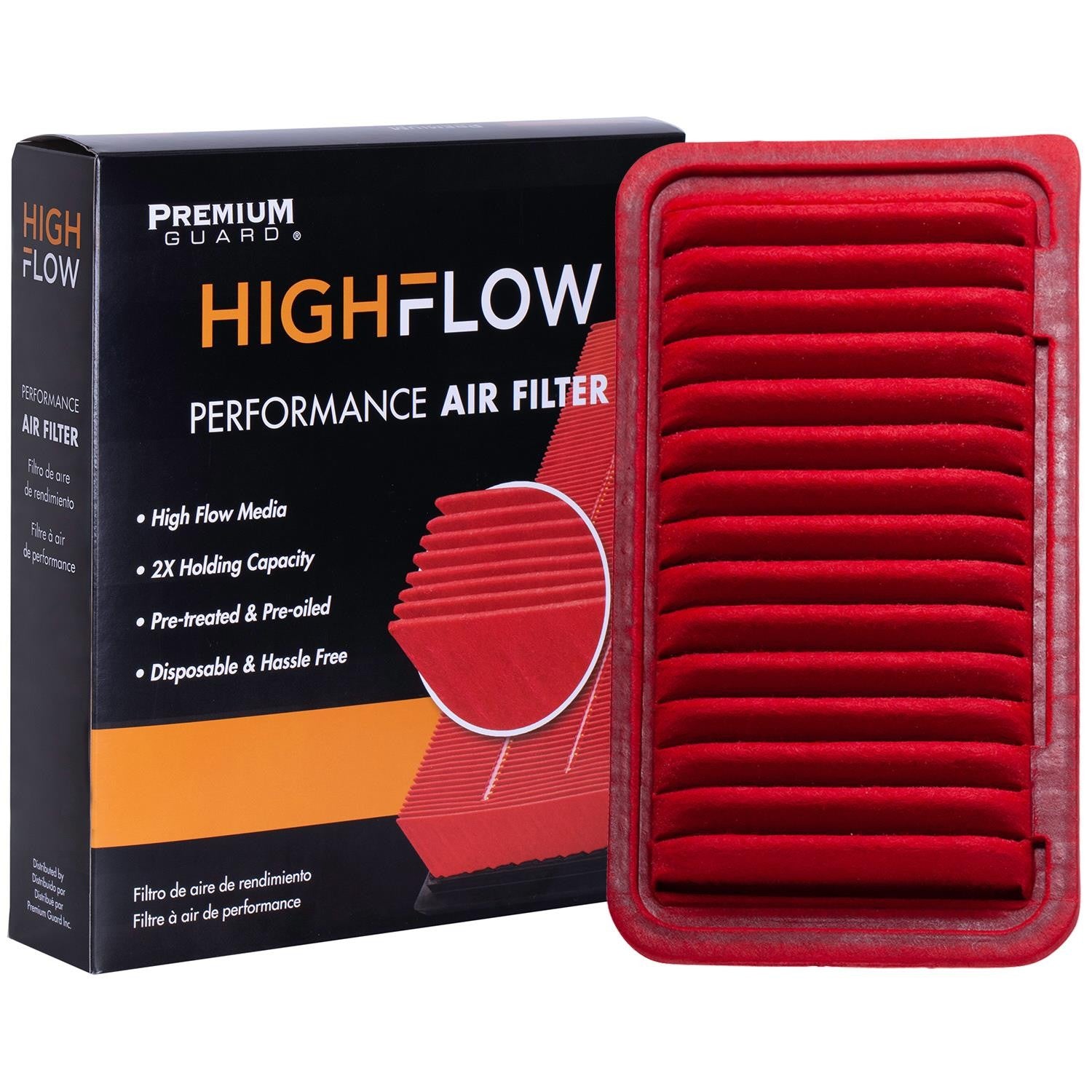 HIGHFLOW PA5463X, High Performance, Pre-Oiled Disposable Engine Air Filter | Fits 2009 Lotus Elise