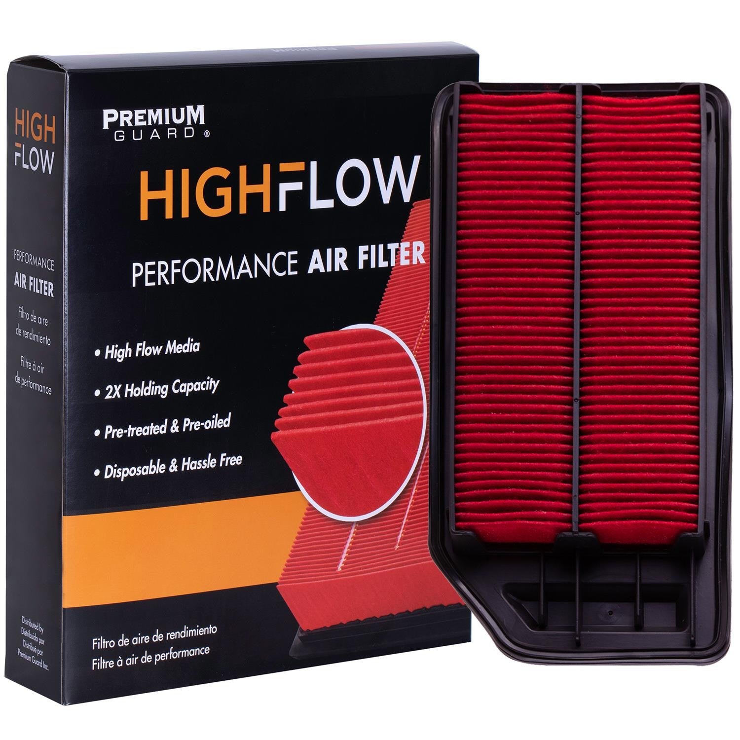 HIGHFLOW PA5503X, High Performance, Pre-Oiled Disposable Engine Air Filter | Fits 2004 Acura TSX