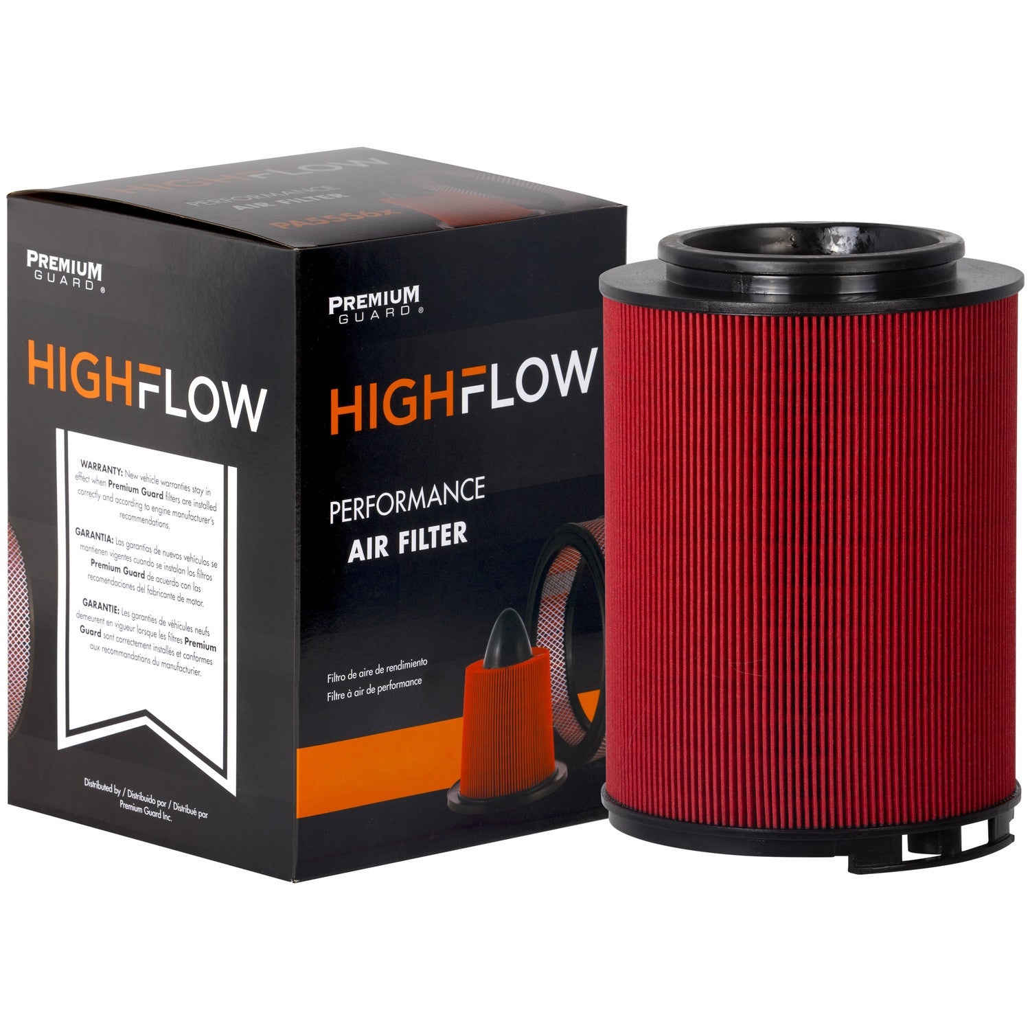 HIGHFLOW PA5556X, High Performance, Pre-Oiled Disposable Engine Air Filter | Fits 2006 GMC Canyon