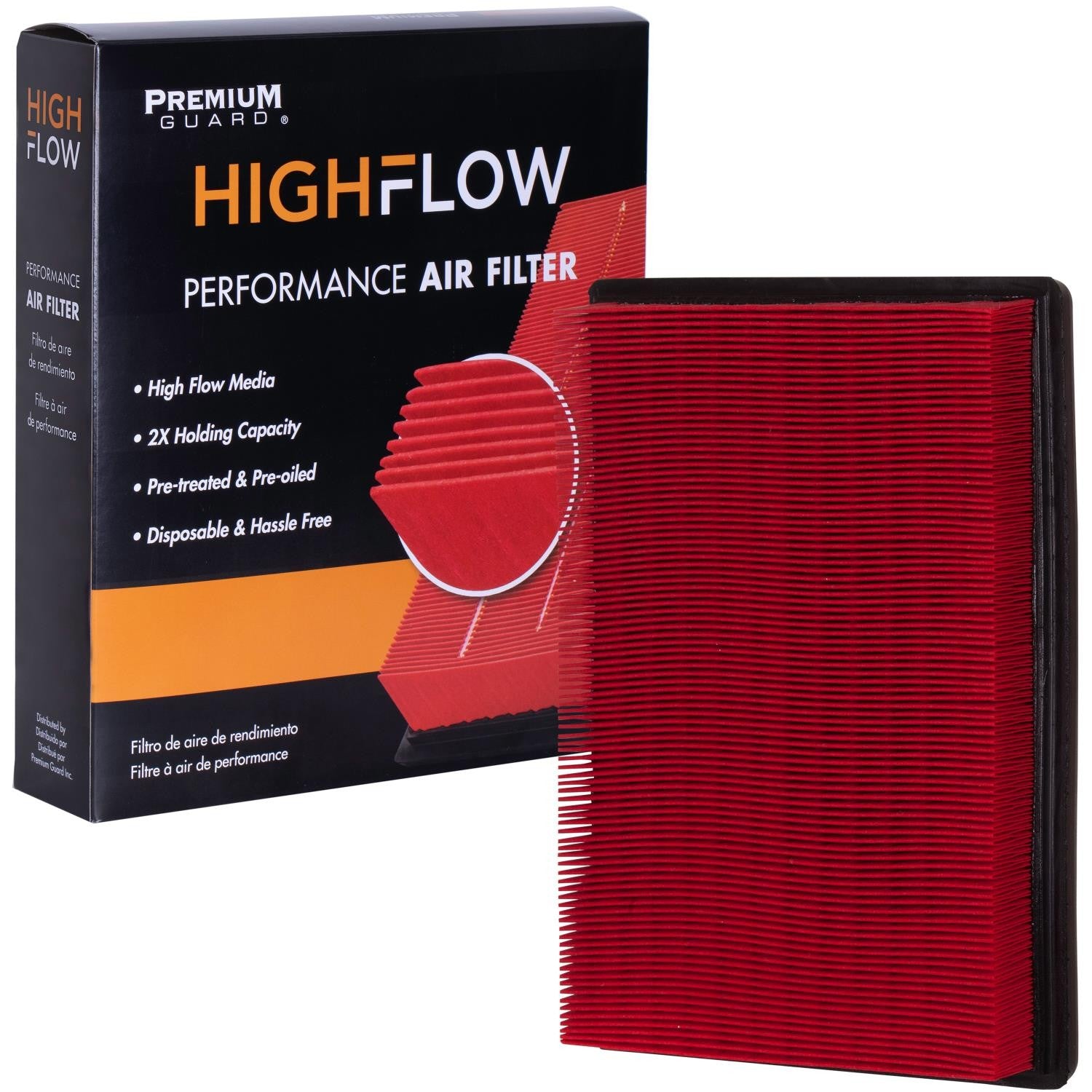 HIGHFLOW PA5560X, High Performance, Pre-Oiled Disposable Engine Air Filter | Fits 2009 Dodge Charger