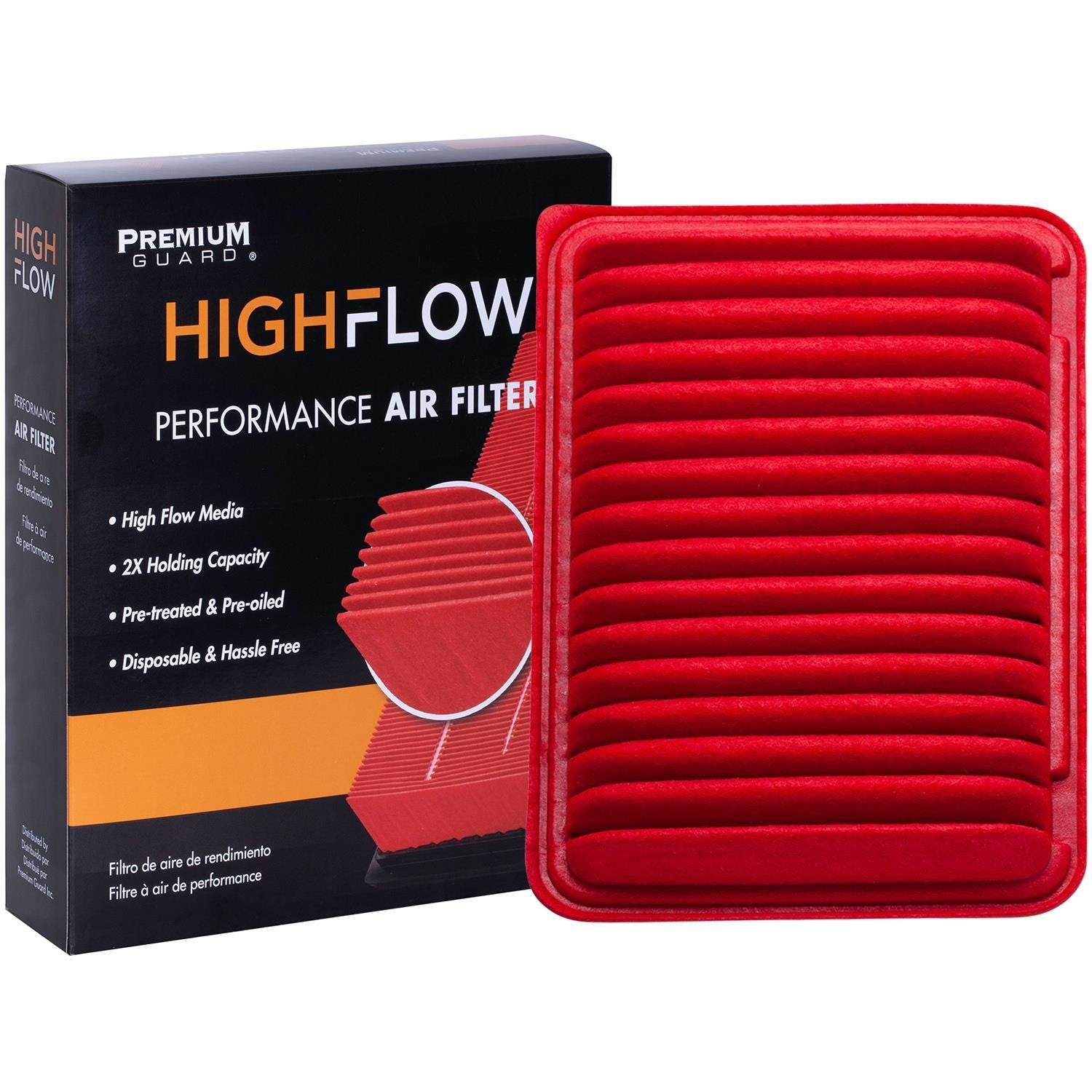 HIGHFLOW PA5649X, High Performance, Pre-Oiled Disposable Engine Air Filter | Fits 2015 Toyota Camry