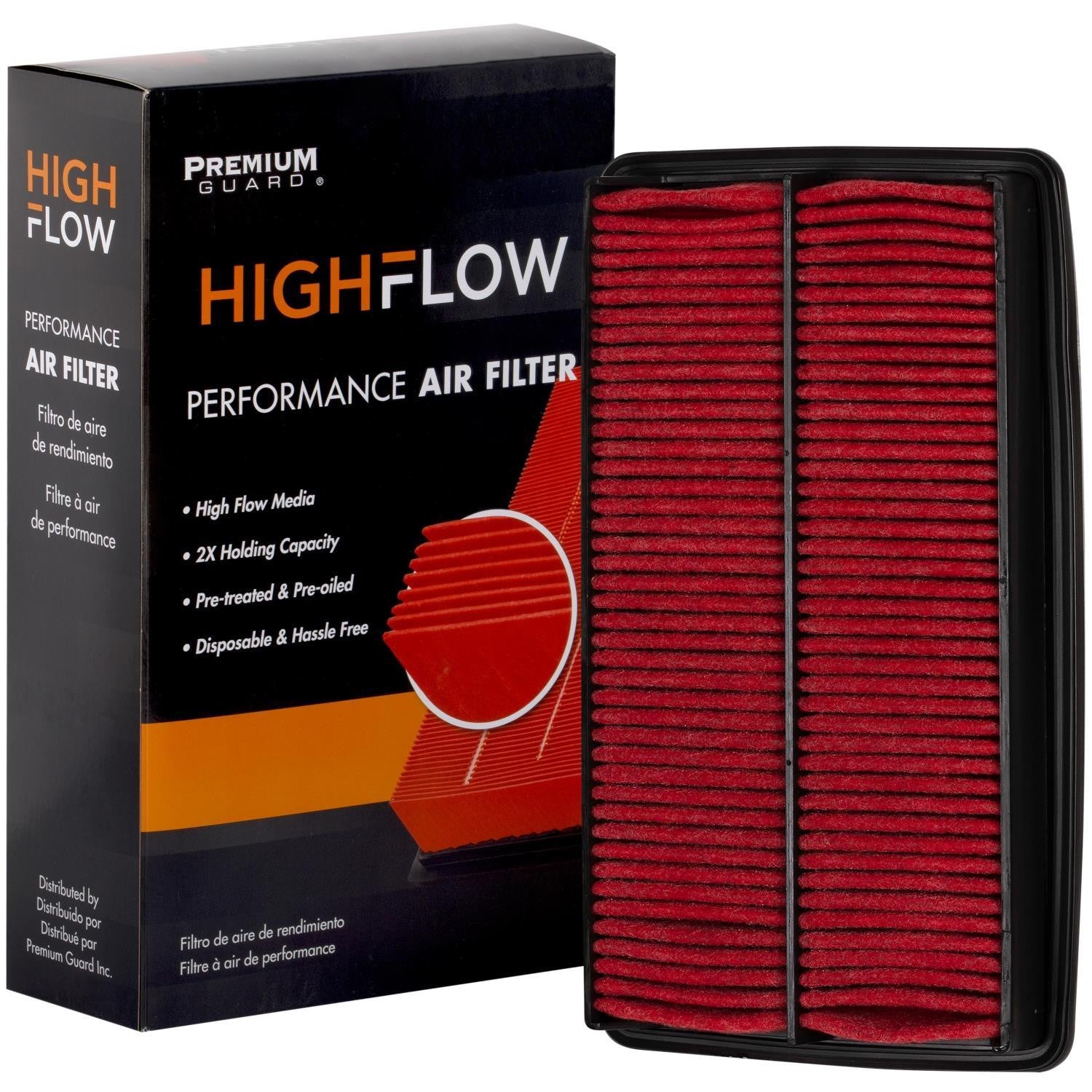 HIGHFLOW PA5651X, High Performance, Pre-Oiled Disposable Engine Air Filter | Fits 2014 Honda Pilot
