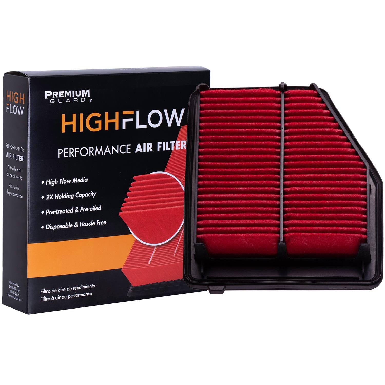 HIGHFLOW PA6171X, High Performance, Pre-Oiled Disposable Engine Air Filter | Fits 2015 Acura ILX