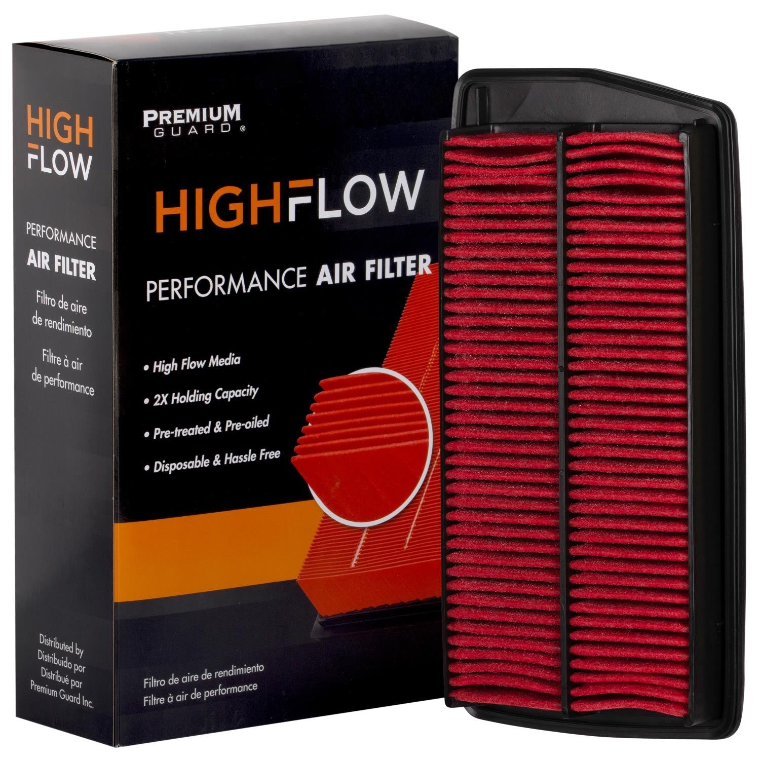 HIGHFLOW PA6312X, High Performance, Pre-Oiled Disposable Engine Air Filter