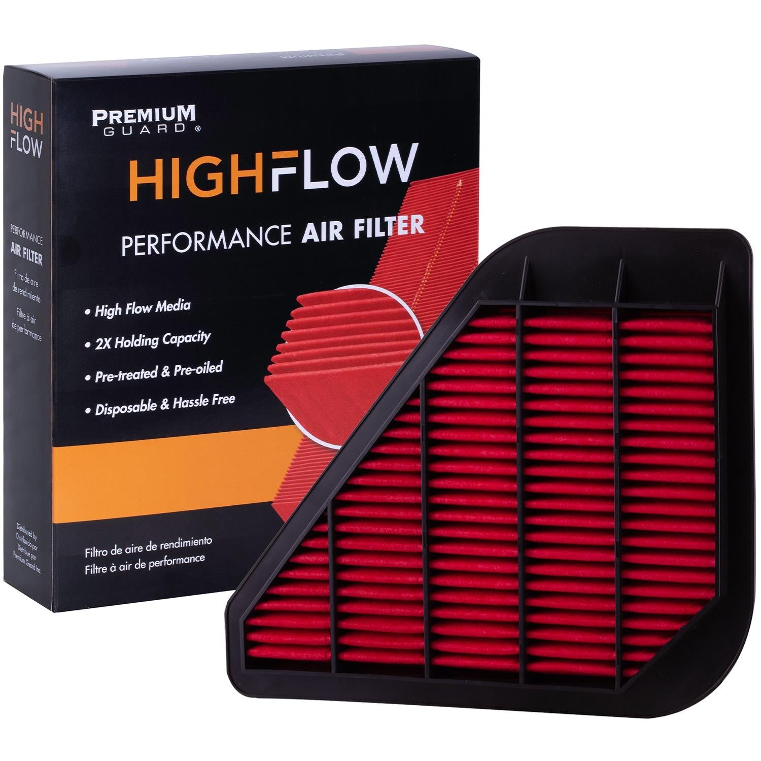 HIGHFLOW PA6313X, High Performance, Pre-Oiled Disposable Engine Air Filter | Fits 2010 Saturn Outlook