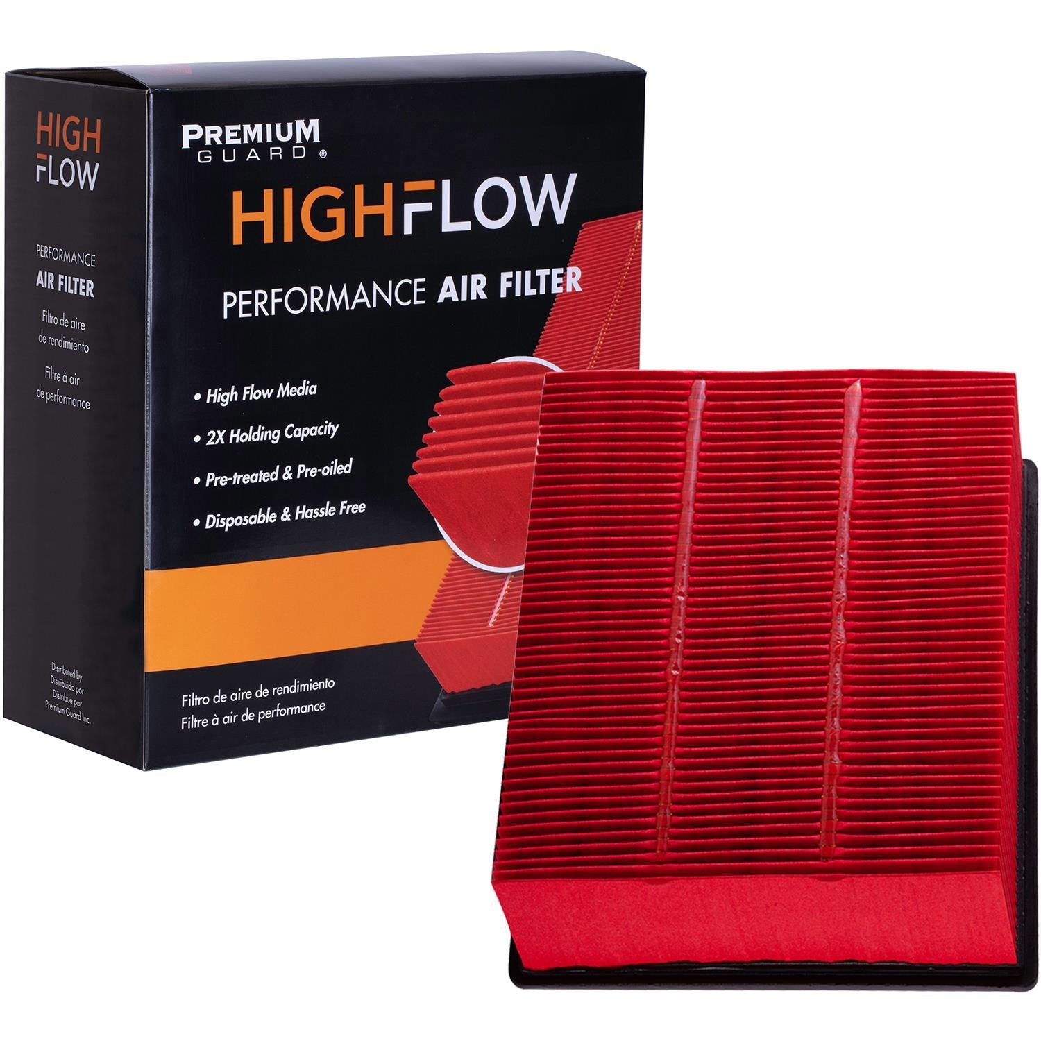 HIGHFLOW PA6314X, High Performance, Pre-Oiled Disposable Engine Air Filter | Fits 2007 Dodge Ram 3500