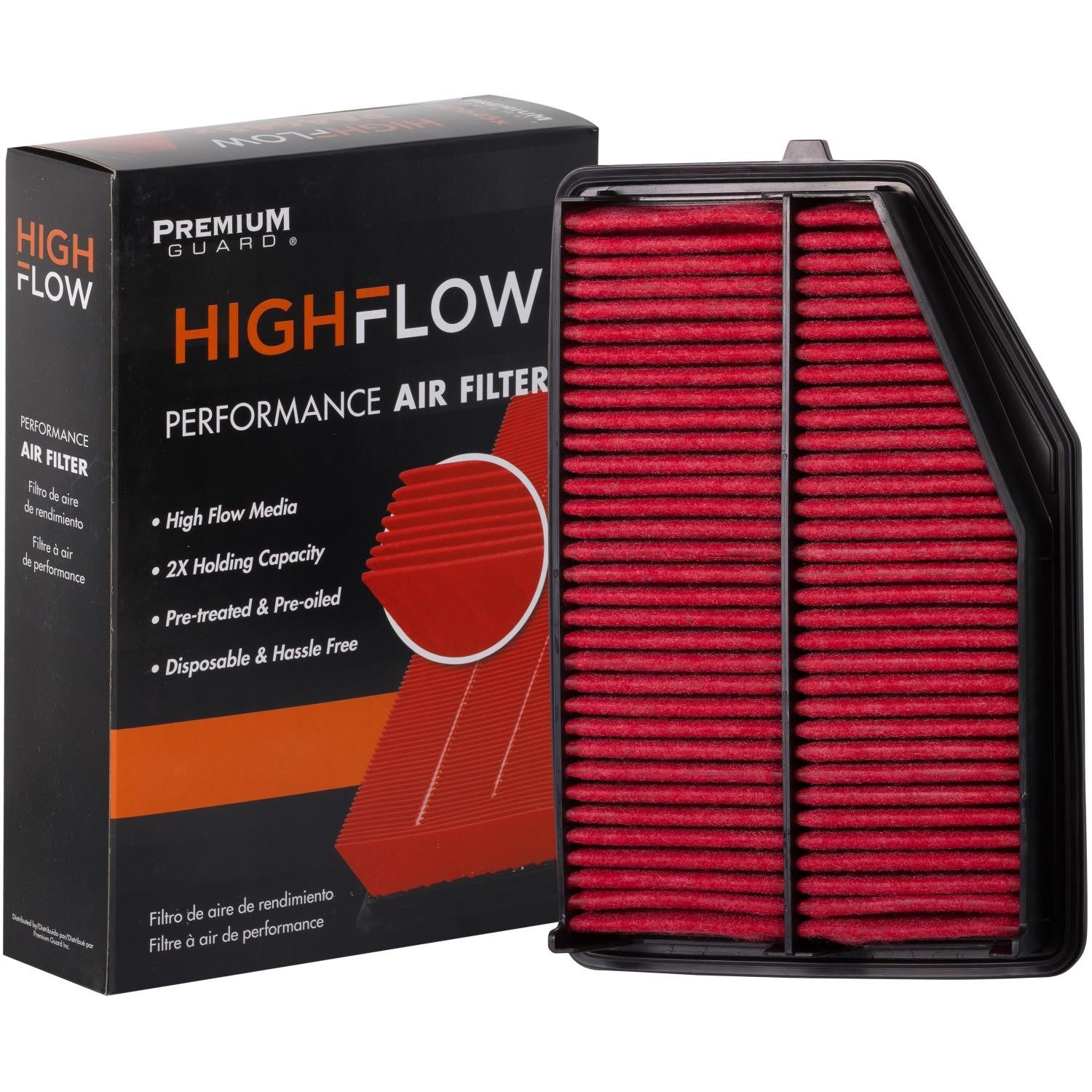 HIGHFLOW PA99051X, High Performance, Pre-Oiled Disposable Engine Air Filter | Fits 2016 Honda CR-V