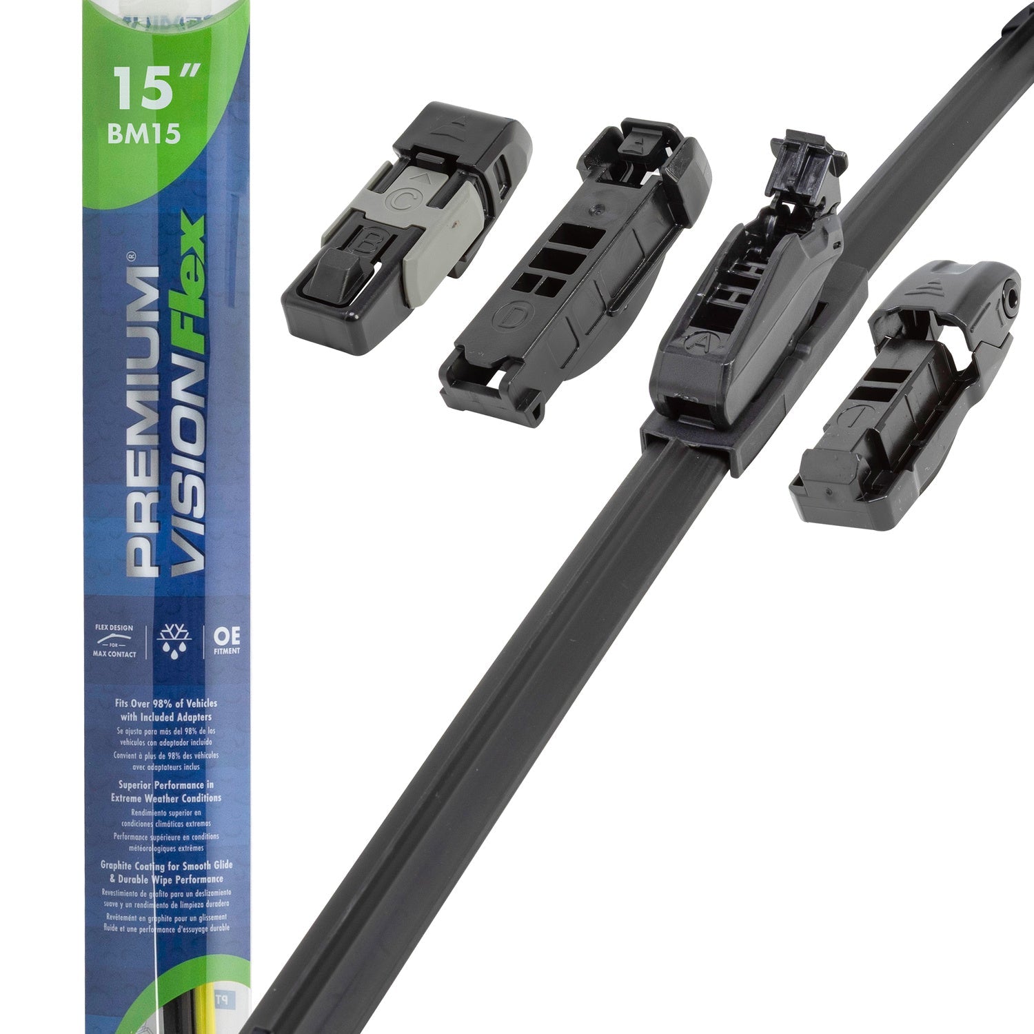 Premium Vision Beam Wiper Blade Fits 2027 Chevrolet Aveo, BM15