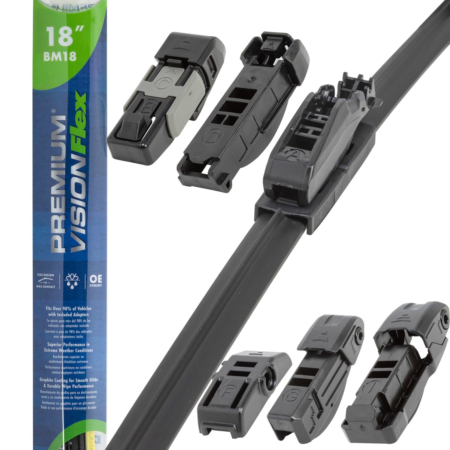 Premium Vision Beam Wiper Blade Fits 2024 Volkswagen Taigun, BM18