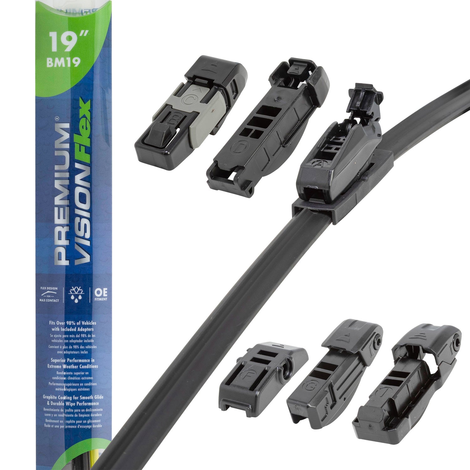 Premium Vision Beam Wiper Blade Fits 2023 Mazda CX-3, BM19