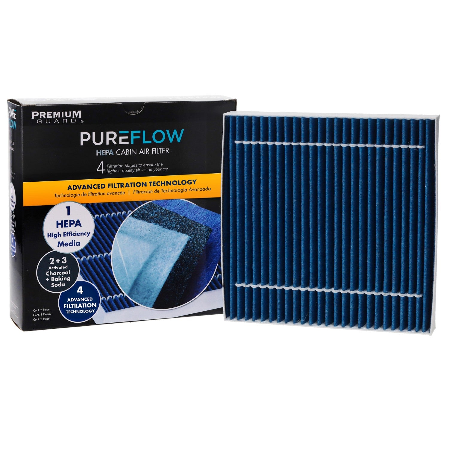PUREFLOW® 2018 BMW X4 Cabin Air Filter with HEPA and Antibacterial Technology, PC4258HX
