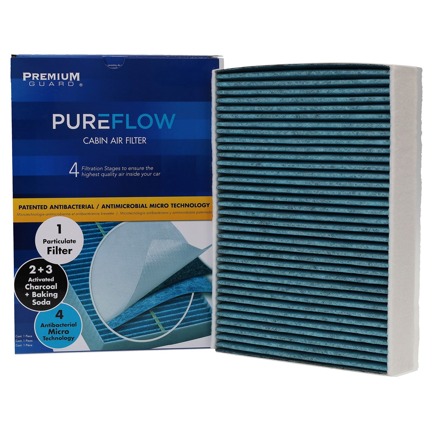 PUREFLOW 2020 Land Rover Range Rover Evoque Cabin Air Filter with Antibacterial Technology, PC99858X
