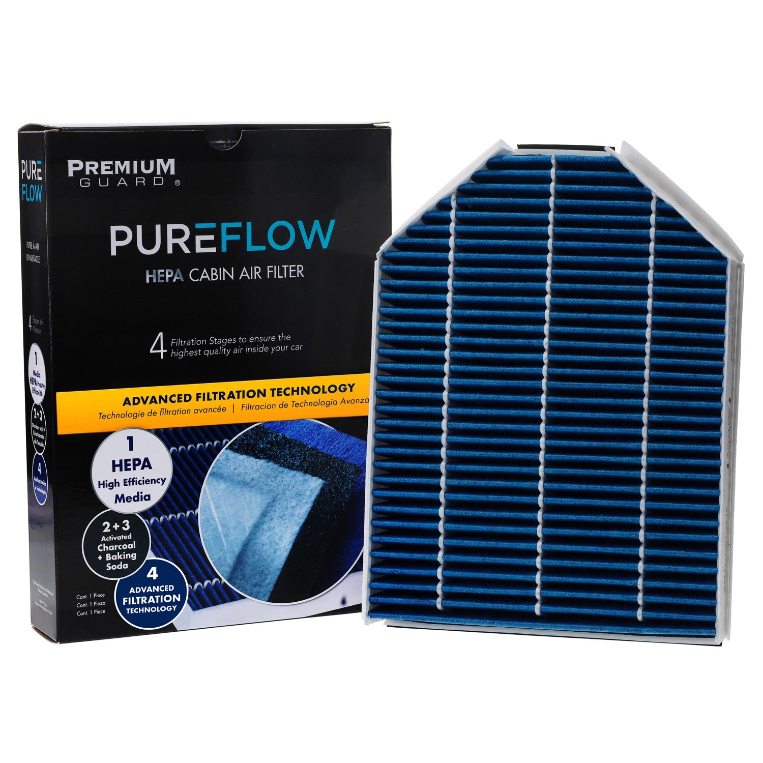 PUREFLOW® 2008 Jaguar XKR Cabin Air Filter with HEPA and Antibacterial Technology, PC9381HX
