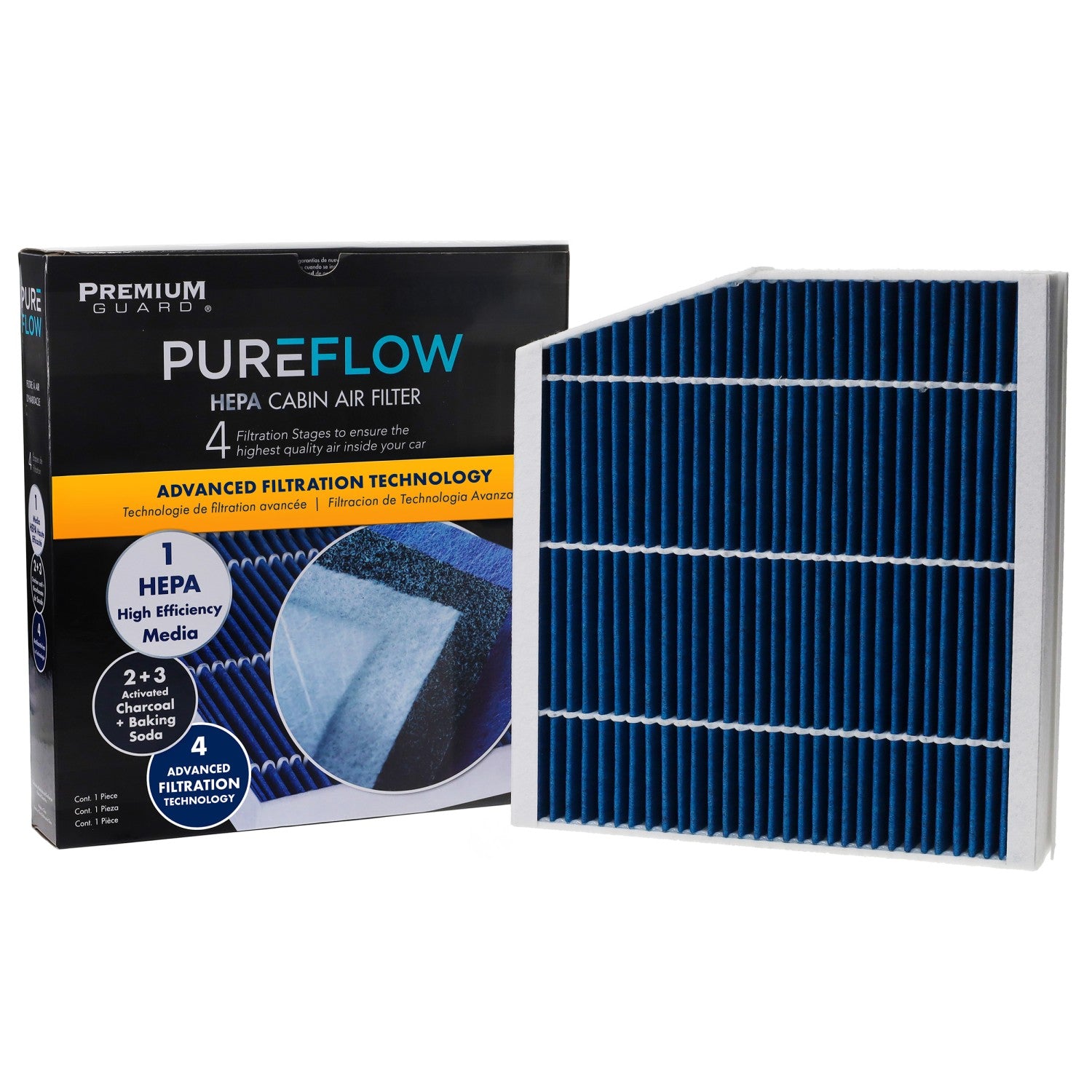 PUREFLOW® 2014 Mercedes-Benz A200 Cabin Air Filter with HEPA and Antibacterial Technology, PC99011HX
